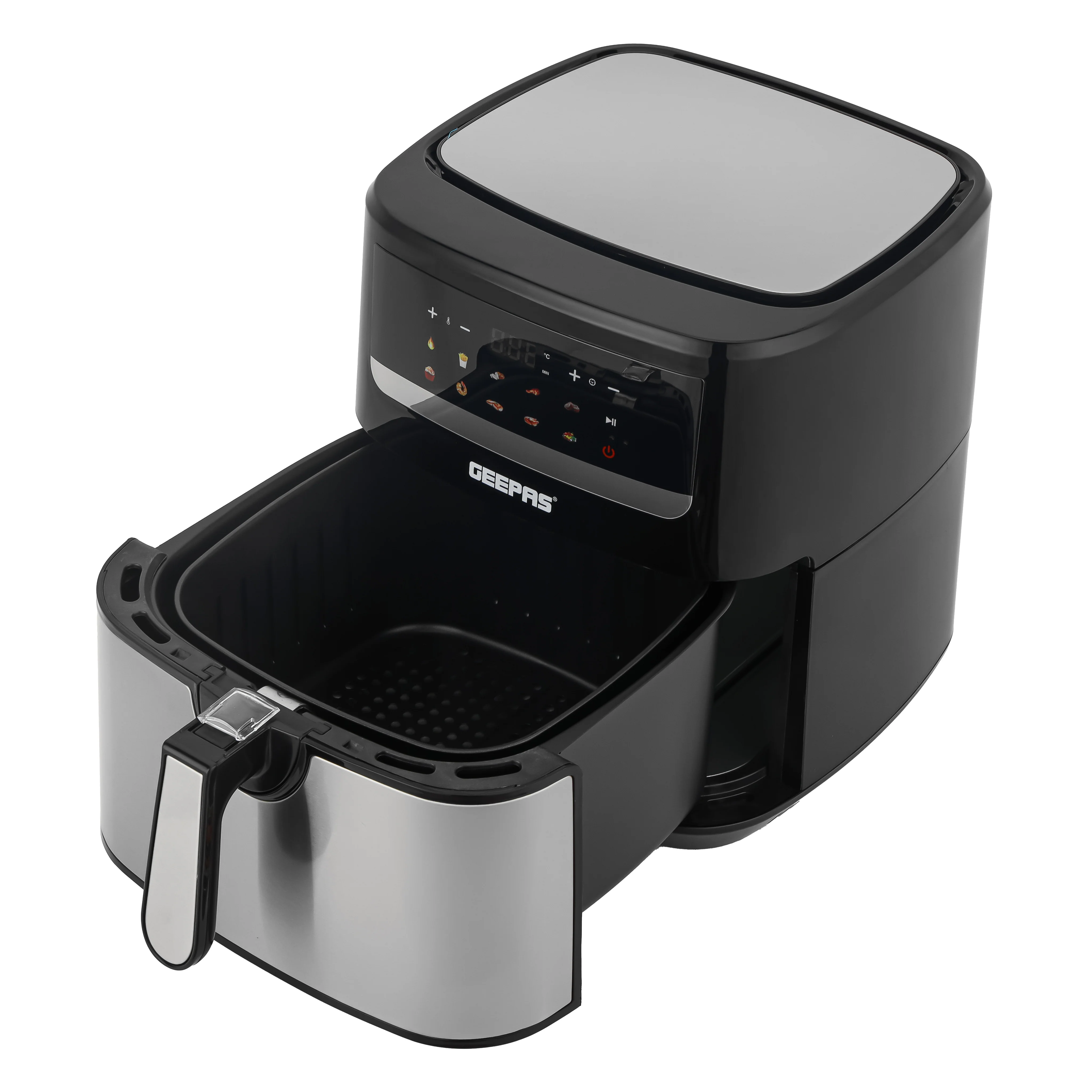 Geepas GAF37509 Digital Air Fryer 9.2L | 10 Preset Cooking Functions | Vortex Rapid Air Technology| LED Touchscreen Display| 60-Min Timer & Oil-Free Healthy Cooking - Image 4