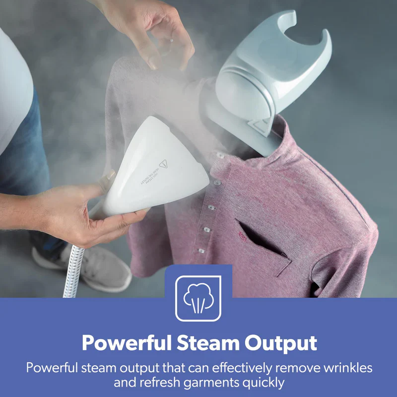 Geepas GGS25022 Garment Steamer | 2000W Power| 1.8L Water Tank | 35s Fast Heating | 30g/min Steam Flow | 11-Position Adjustable Pole | 2 Ice Boxes | 2 Years Warranty - Image 4