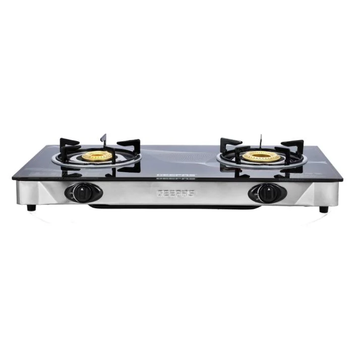 Geepas GGC31027 Gas Cooker | 2 High-Efficiency Brass Burners with Tempered Glass Top| Automatic Ignition| Strong & Durable Design| Easy to Clean| 2 Years Warranty - Image 2