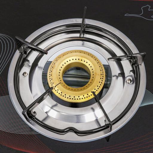 Geepas GGC31027 Gas Cooker | 2 High-Efficiency Brass Burners with Tempered Glass Top| Automatic Ignition| Strong & Durable Design| Easy to Clean| 2 Years Warranty - Image 5
