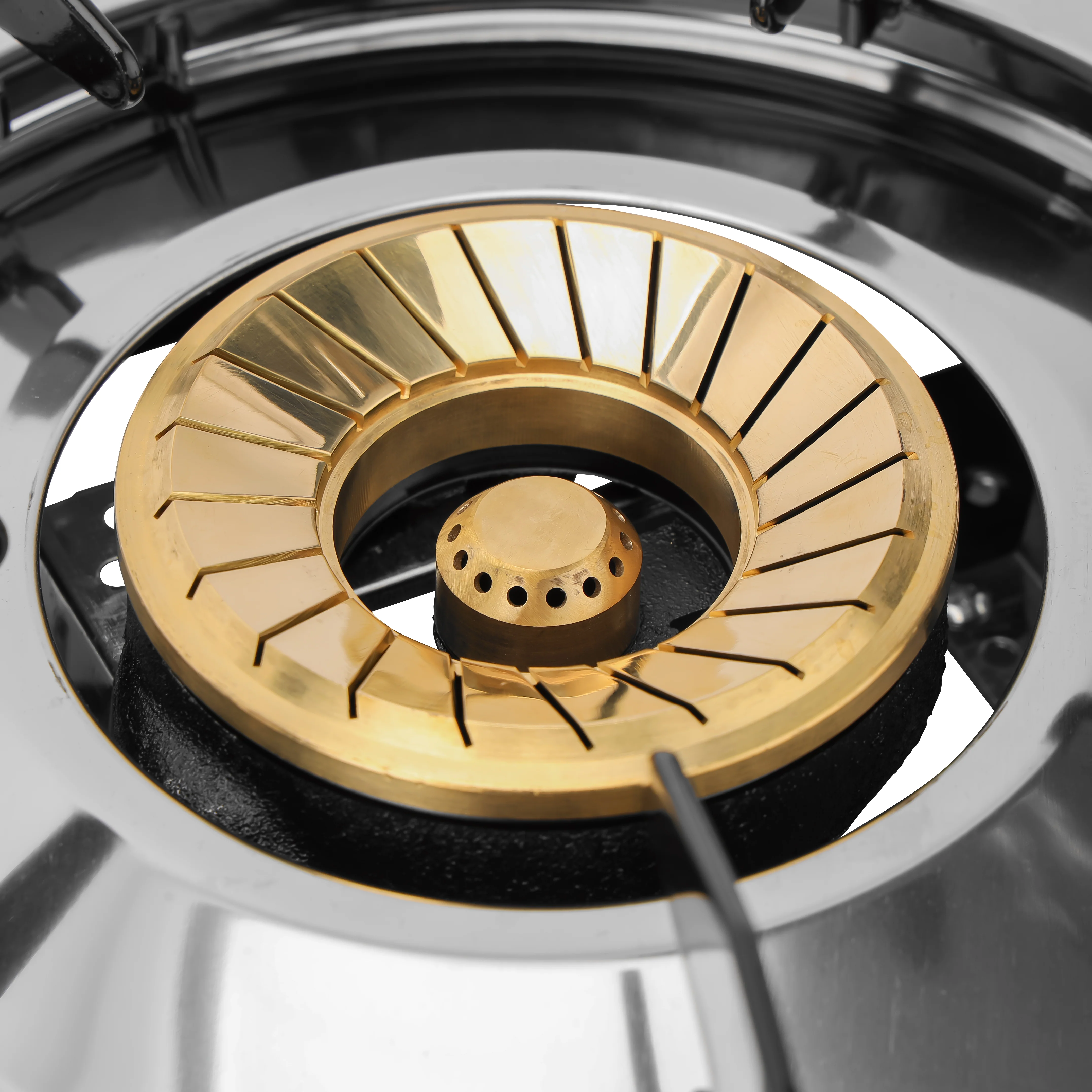Geepas GK4280 Gas Cooker | 2 Burner Brass Stove with Tempered Glass Panel | Auto Ignition | Stainless Steel Body | 60% Gas Saving | Stylish Design | 2 Years Warranty - Image 6