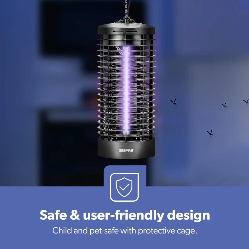 Geepas GBK1149 Electric Insect Killer | 6W UV Tube for Mosquito & Fly Control | Safe, Odor-Free & Chemical-Free Operation | Wide Coverage Area | Durable Design - Image 7