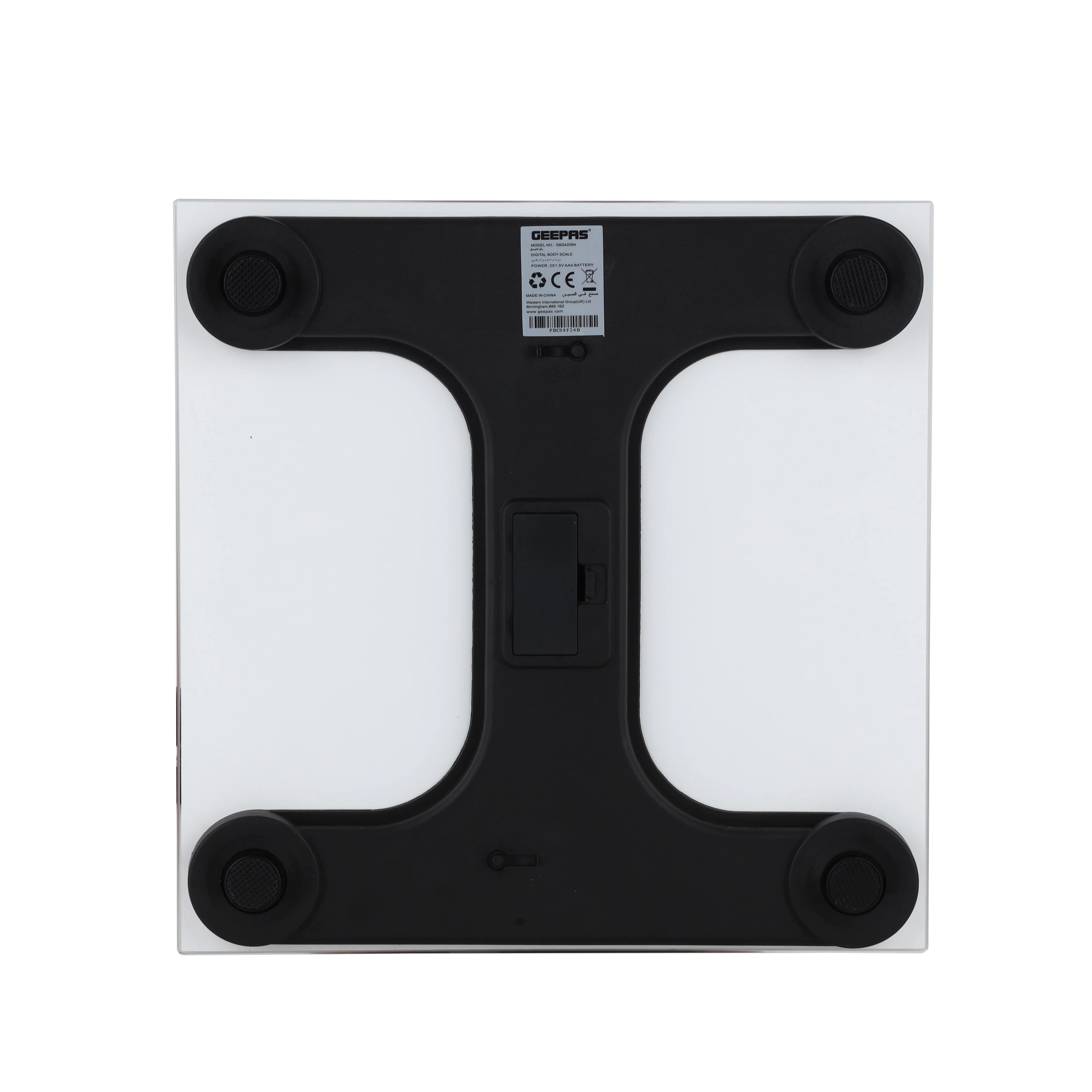 Geepas GBS4208 Digital Body Scale | Tempered Glass Platform| LCD Display| 180kg Capacity| Auto On/Off| Low Battery Indicator| High Precision Sensor| 2 Years Warranty - Image 5