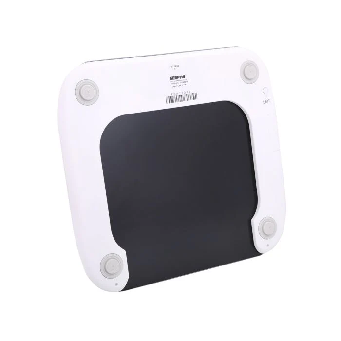 Geepas GBS4219 Digital Personal Scale | Super Slim Design | 5mm Tempered Glass | High Precision Strain Gauge Sensor| 180kg Capacity | LCD Display | 2 Years Warranty - Image 5