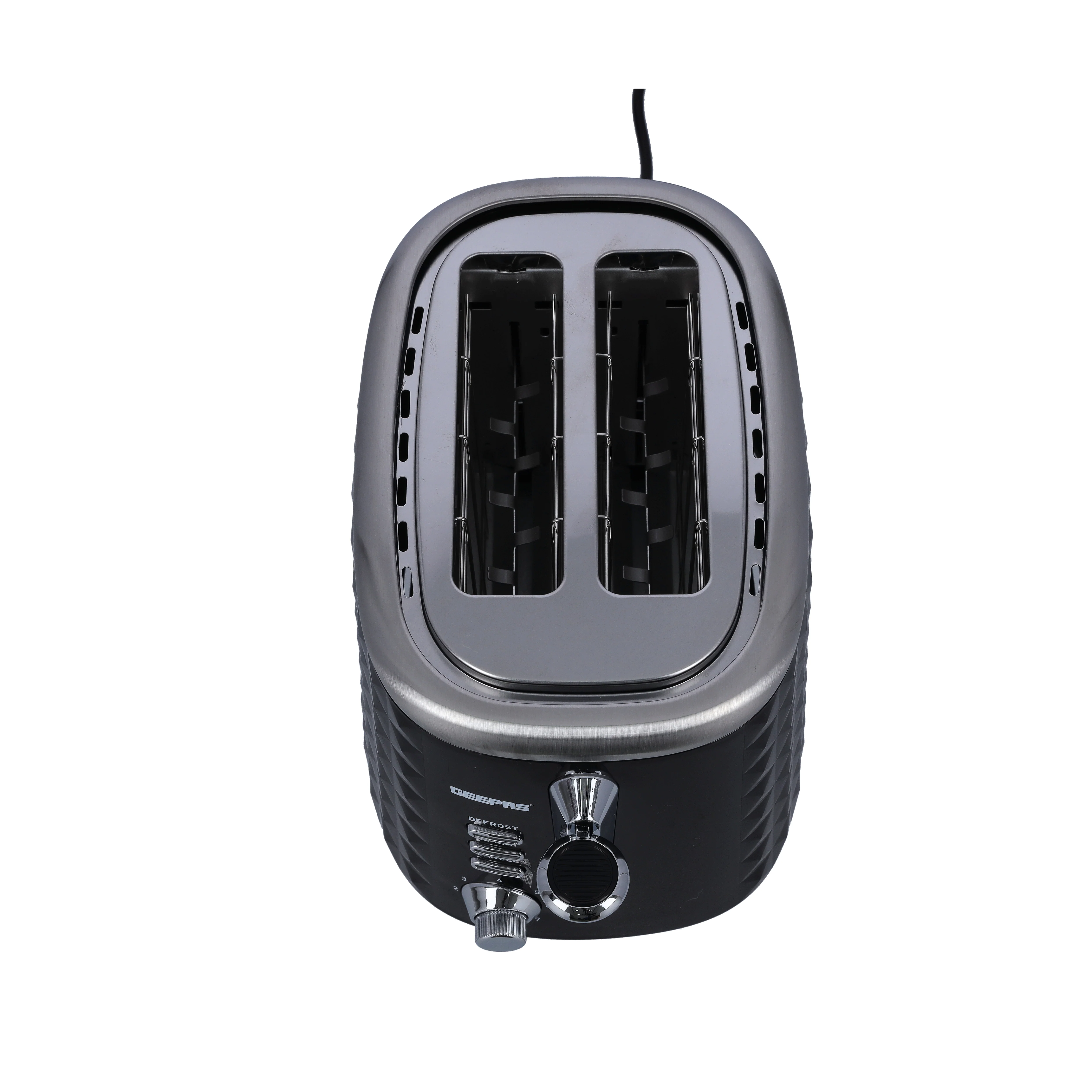 Geepas GBT36536 2-Slice Bread Toaster | 850W Power | 7 Adjustable Browning Levels | Cancel, Defrost & Reheat Functions | Removable Crumb Tray | Cool-Touch Housing - Image 5
