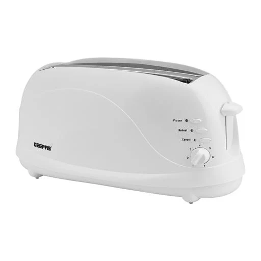 Geepas GBT9895 4-Slice Bread Toaster |1100W Power|  Browning Control Settings| Cancel Function| Removable Crumb Tray| Cord Storage| Heat-Resistant Body|2 Years Warranty - Image 4