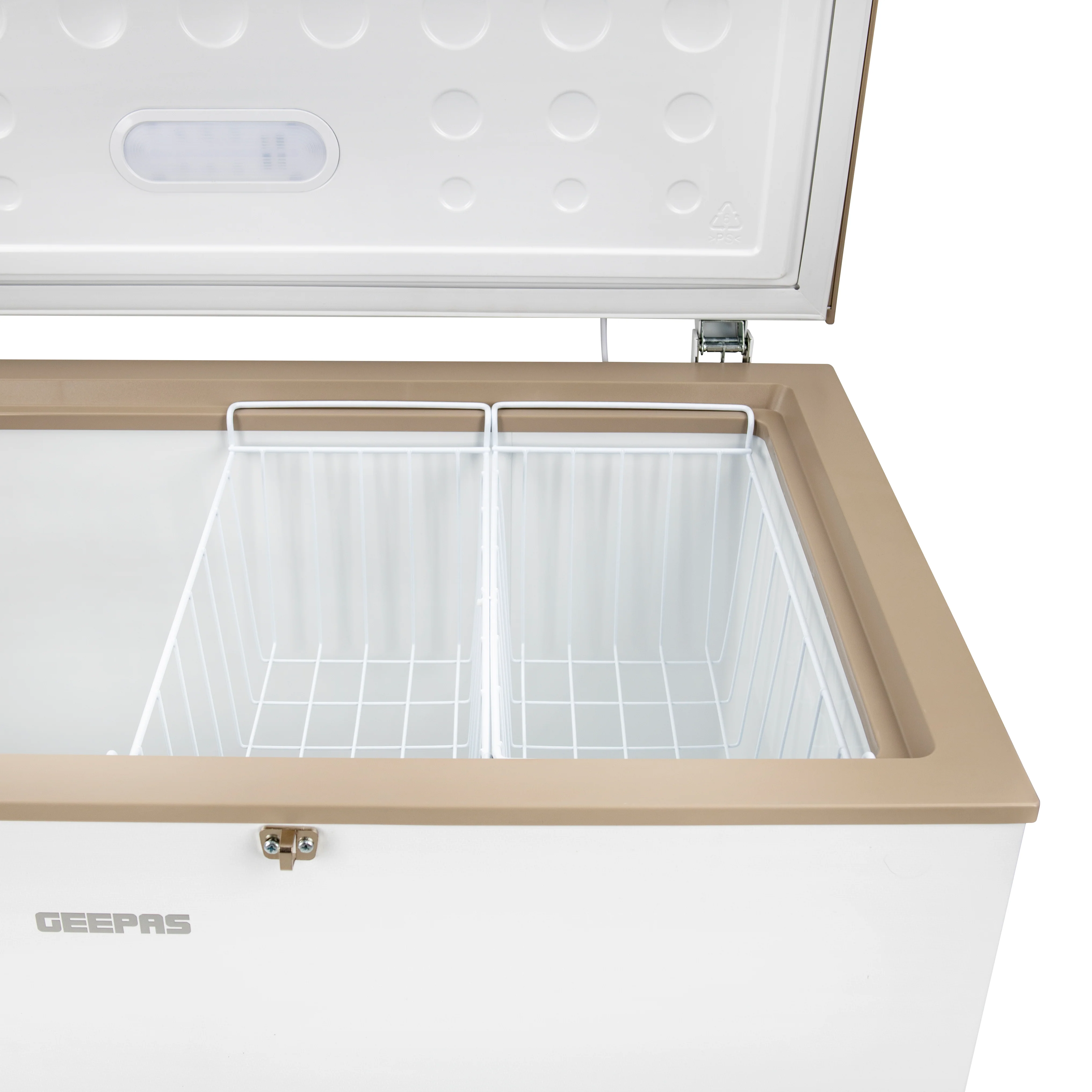 Geepas GCF3506WAH Chest Freezer | 350L Large Capacity Deep Freezer with 155W Powerful Motor| LED Light| Adjustable Thermostat| Low Noise Operation  | 1-Year Warranty - Image 5