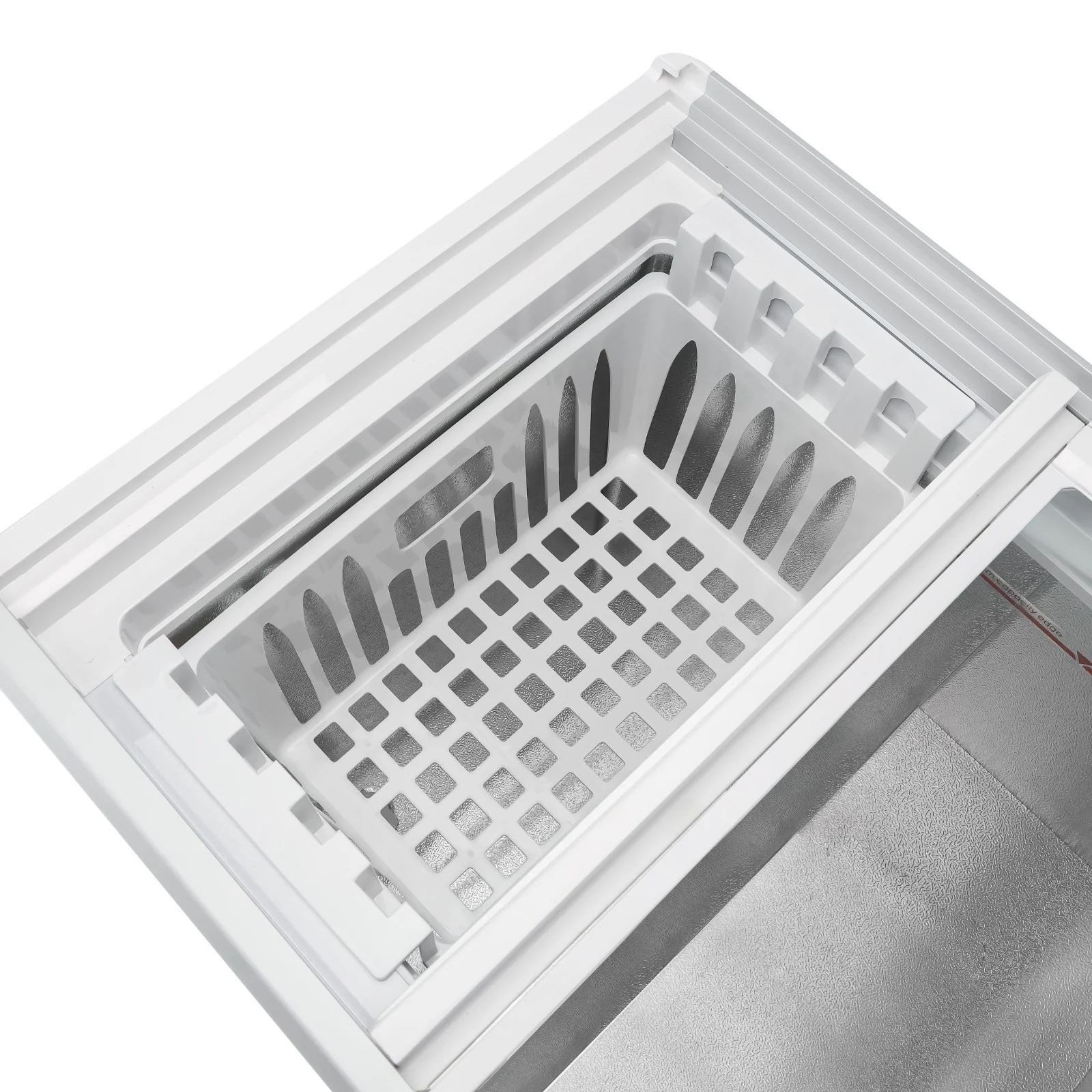 Geepas GCF4220SG Chest Showcase Freezer |425L Convertible Freezer & Fridge| Adjustable Thermostat| Sliding Glass Door| Fast Freezing Function| Lock & Key| 1-Year Warranty - Image 6