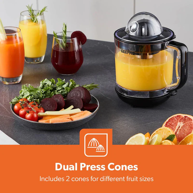 Geepas GCJ9900 Citrus Juicer | 1.0L Large Capacity | Two-Way Rotation for Maximum Extraction | Durable Copper Motor | 25W Power | Easy to Clean |  2 Years Warranty - Image 5