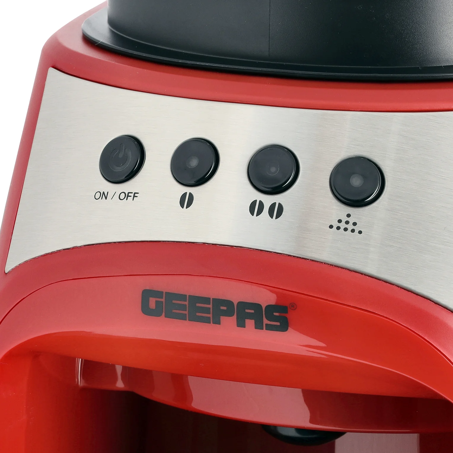 Geepas GCM41512 Grind & Drip Coffee Maker | 0.6L Capacity | Metallic Flat Burr Grinder | Adjustable Grind Settings | Anti-Drip Function, and 4-Cup Brewing Design - Image 5