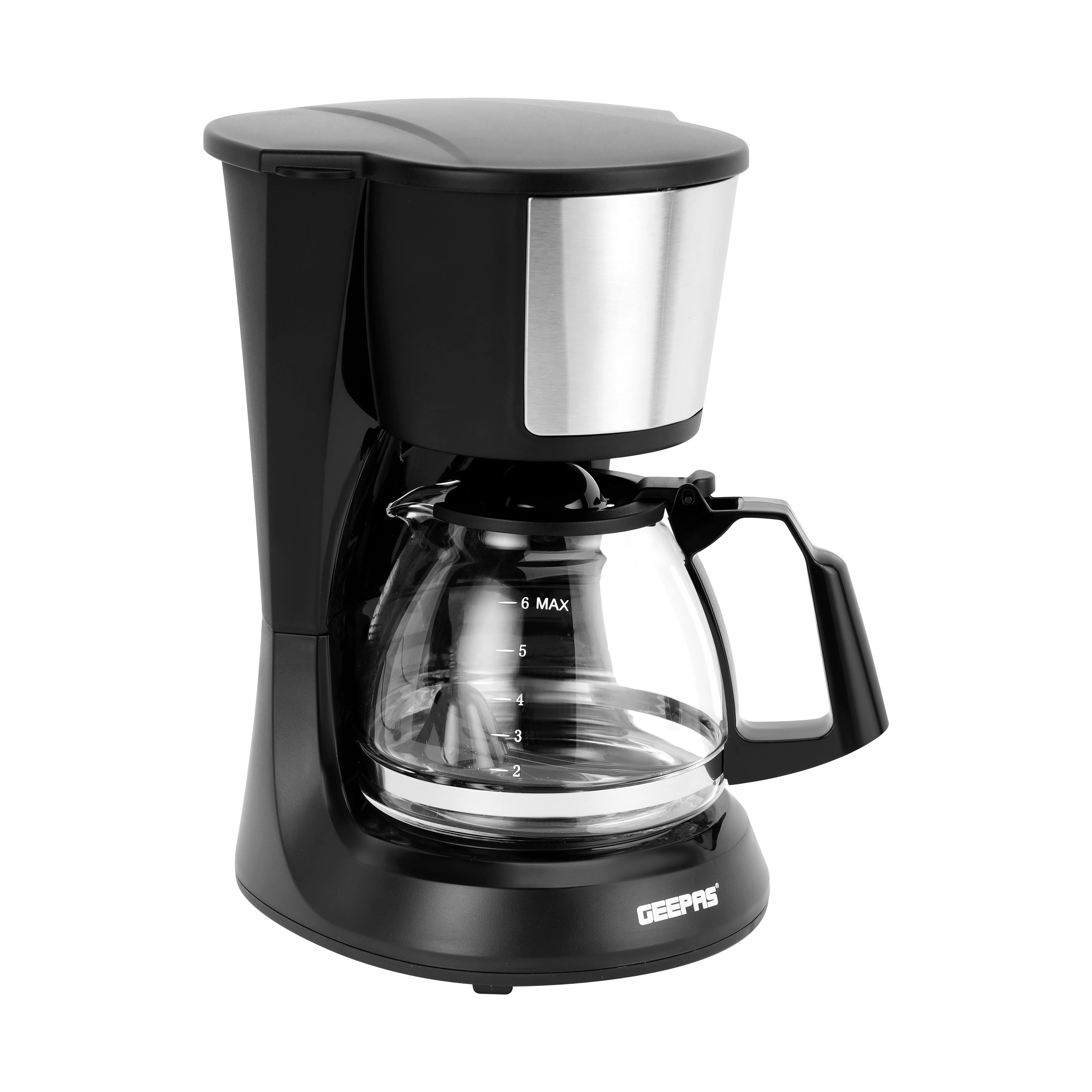 Geepas GCM41527 Coffee Maker | Glass Jar | Anti-Drip Function| Fast Brew Technology| Water Level Window | Reusable Nylon Filter | Durable Design for Home and Office - Image 3