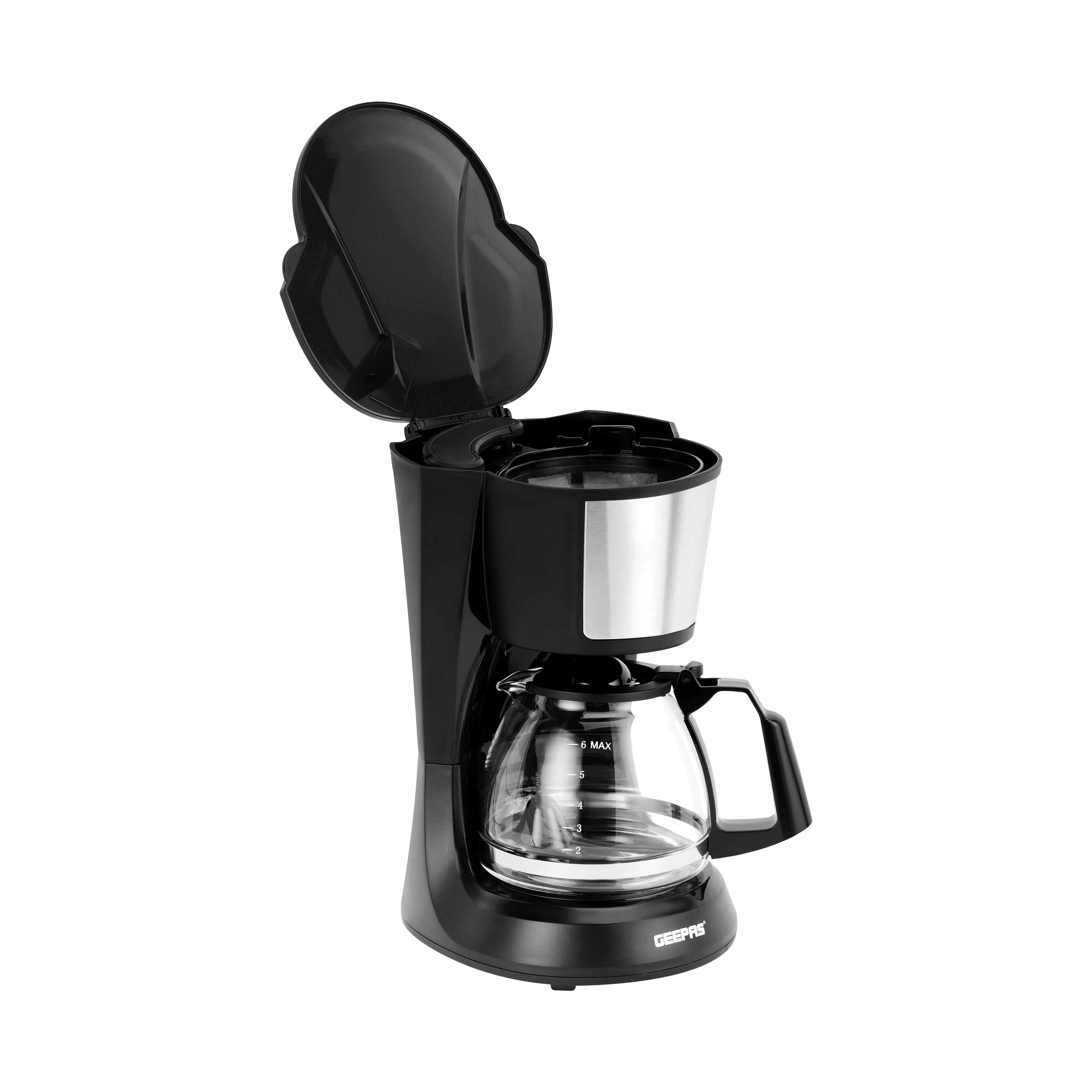Geepas GCM41527 Coffee Maker | Glass Jar | Anti-Drip Function| Fast Brew Technology| Water Level Window | Reusable Nylon Filter | Durable Design for Home and Office - Image 4