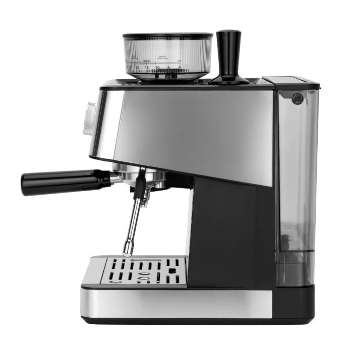 Geepas GCMG1325S Espresso & Cappuccino Coffee Machine | 20 Bar High-Pressure Pump, Built-In Coffee Grinder, Frothing Steam Wand, Dual Filter | A43 Platinum Series - Image 3