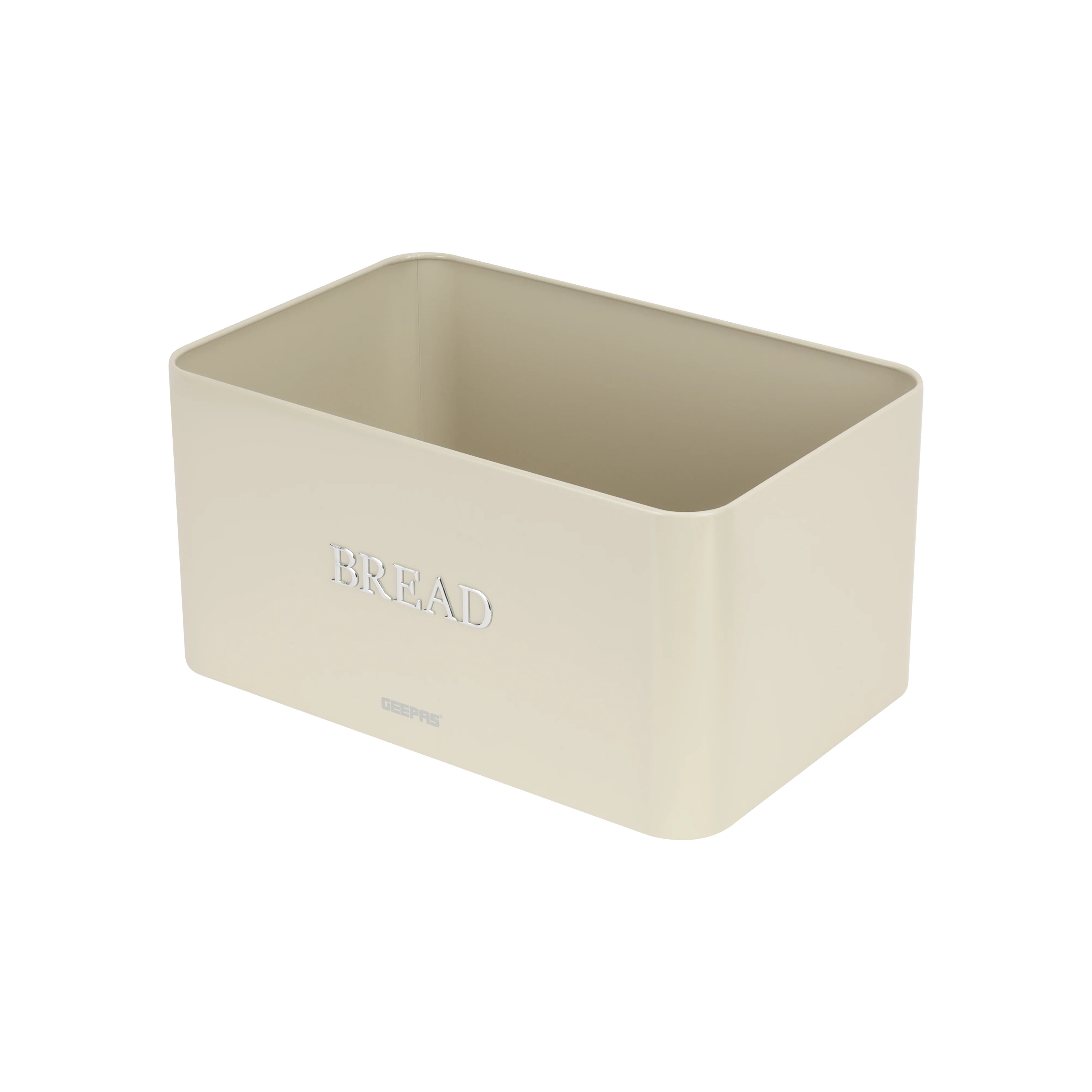 Geepas GCS63081UK-CR 13L Bread Bin | Carbon Steel Kitchen Bread Box with Secure Lid | Cream Retro Storage Container | Durable Rust-Resistant Body | Easy to Clean Design - Image 4