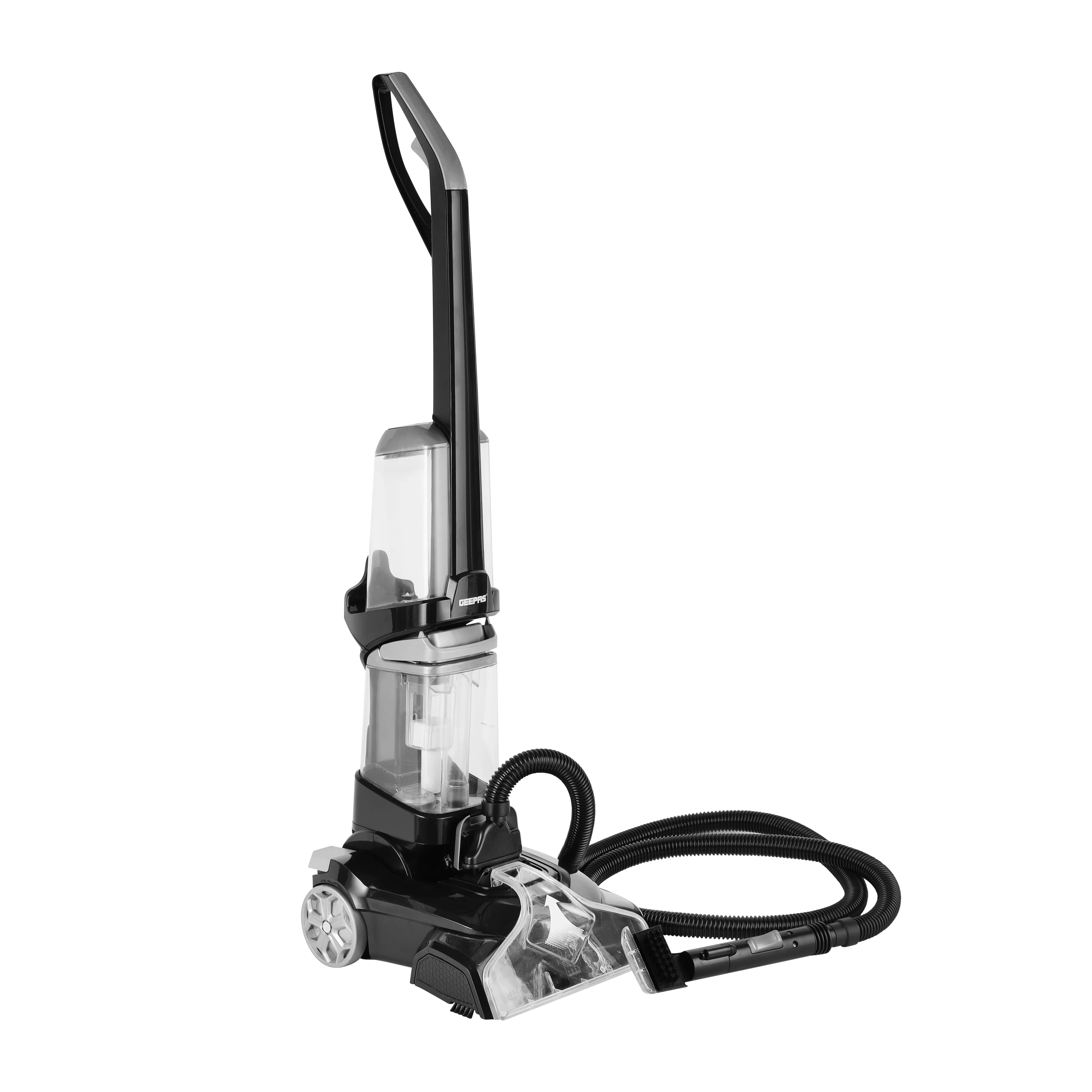 Geepas GCW19059 800W Carpet Washer | Dual Tank System | Upright Cleaner | Vibrating Power Brush | 3-in-1 Wash Scrub Suction Function & Spot Cleaner Hose for Deep Cleaning - Image 2
