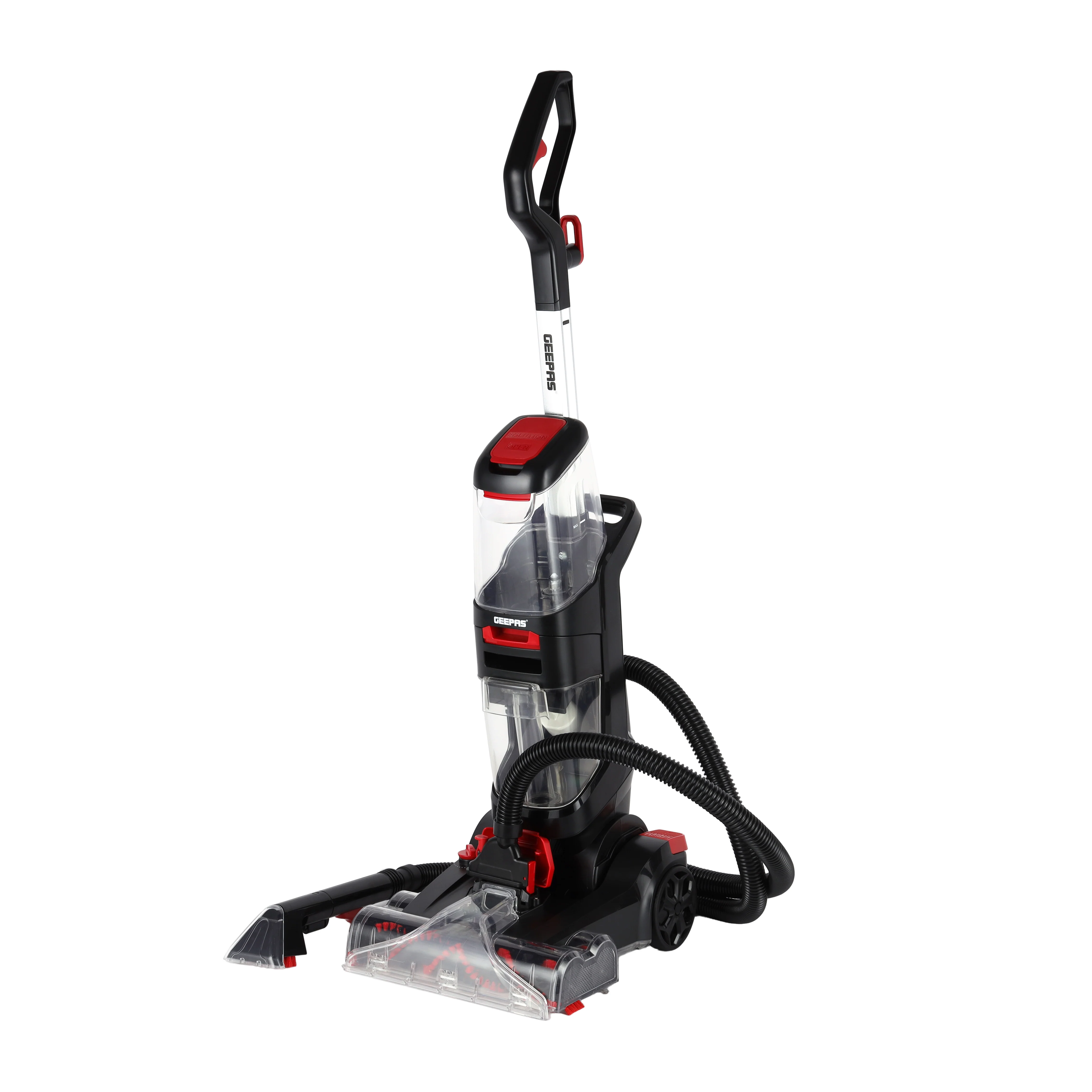 Geepas GCW19060 800W Carpet Washer | Dual Roll Brushes |Dual Tank System | 3-in-1 Wash Scrub Suction Function and Spot Cleaner Brush for Deep Carpet & Upholstery Cleaning - Image 4