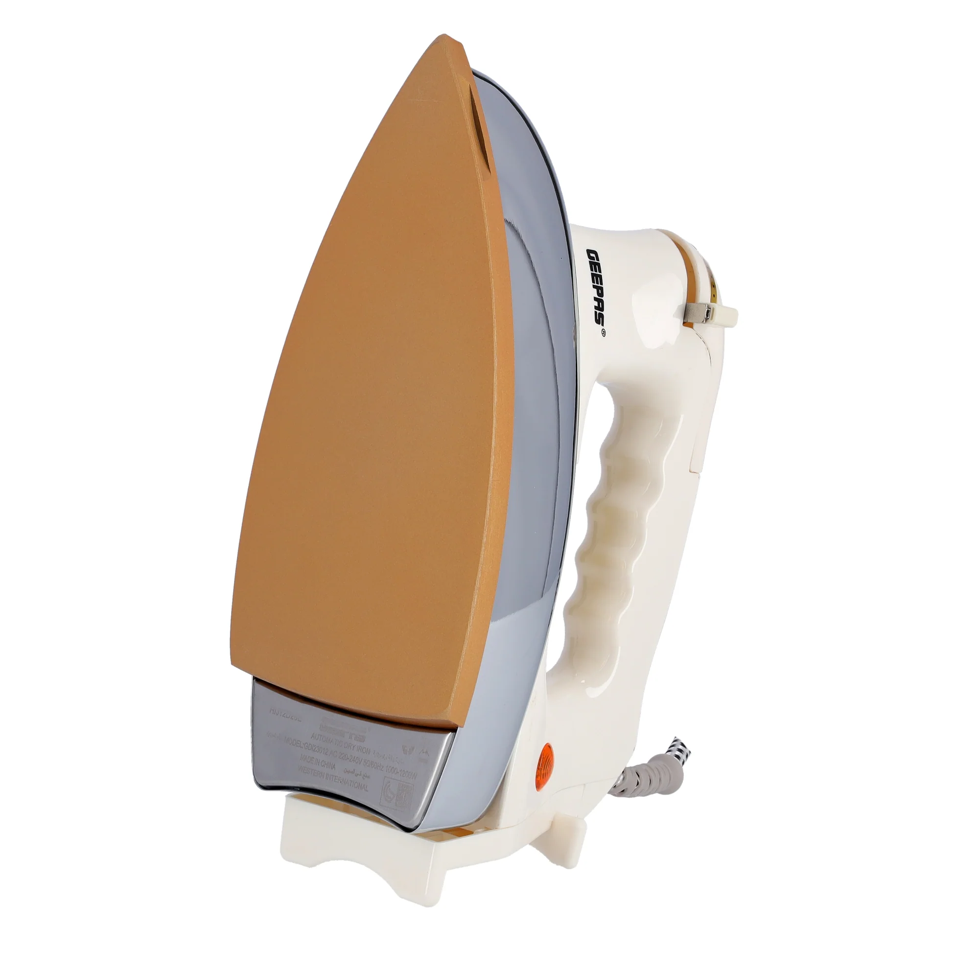 Geepas GDI23012 Automatic Dry Iron | 1200W Powerful Performance | Non-Stick Teflon Coated Soleplate for Smooth Glide| Adjustable Temperature Control| 7 Years Warranty - Image 4
