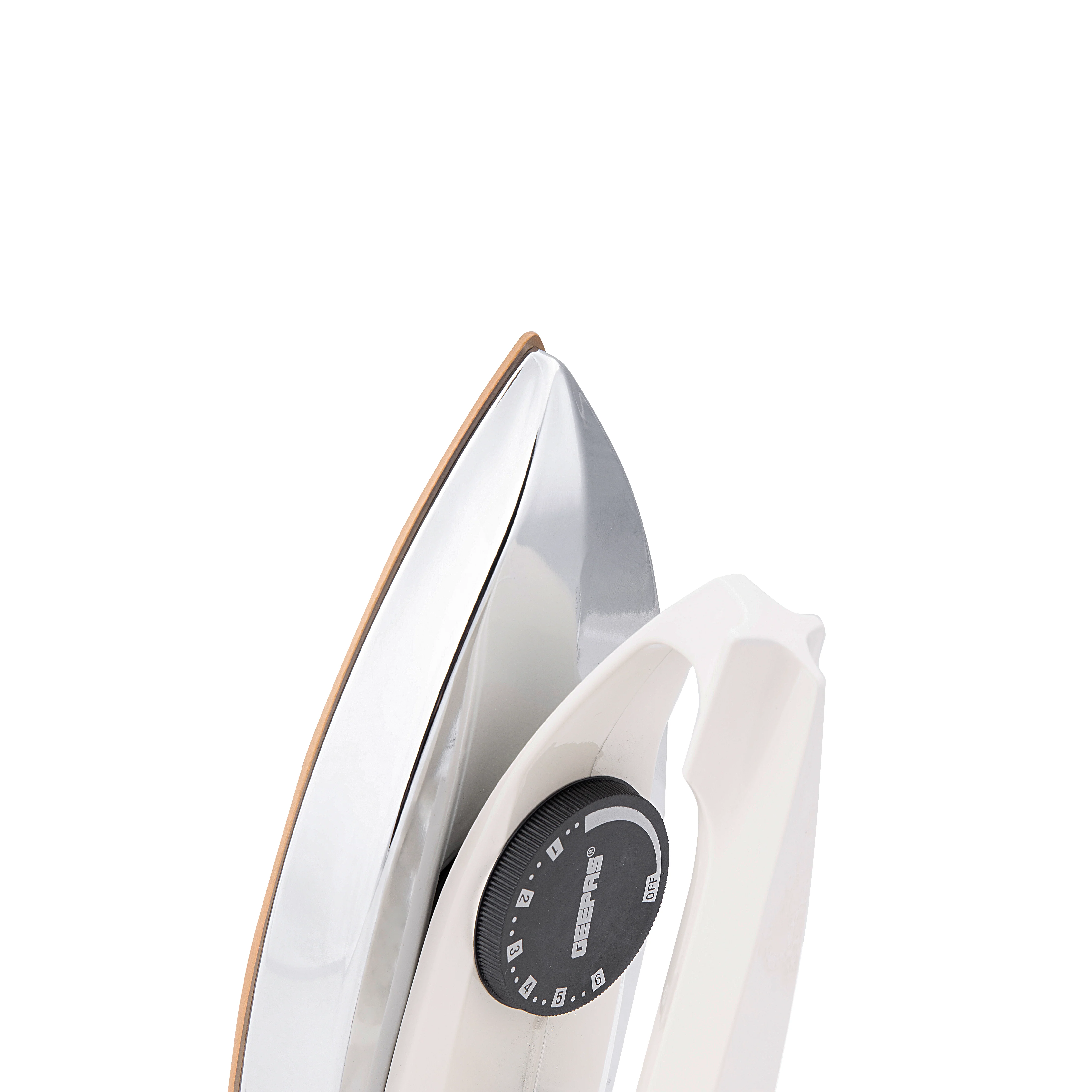 Geepas GDI7729 Automatic Dry Iron | 1000-1200W Power | Non-Stick Golden Teflon Soleplate | Adjustable Temperature Control | Overheat Protection |  2-Years Warranty - Image 4
