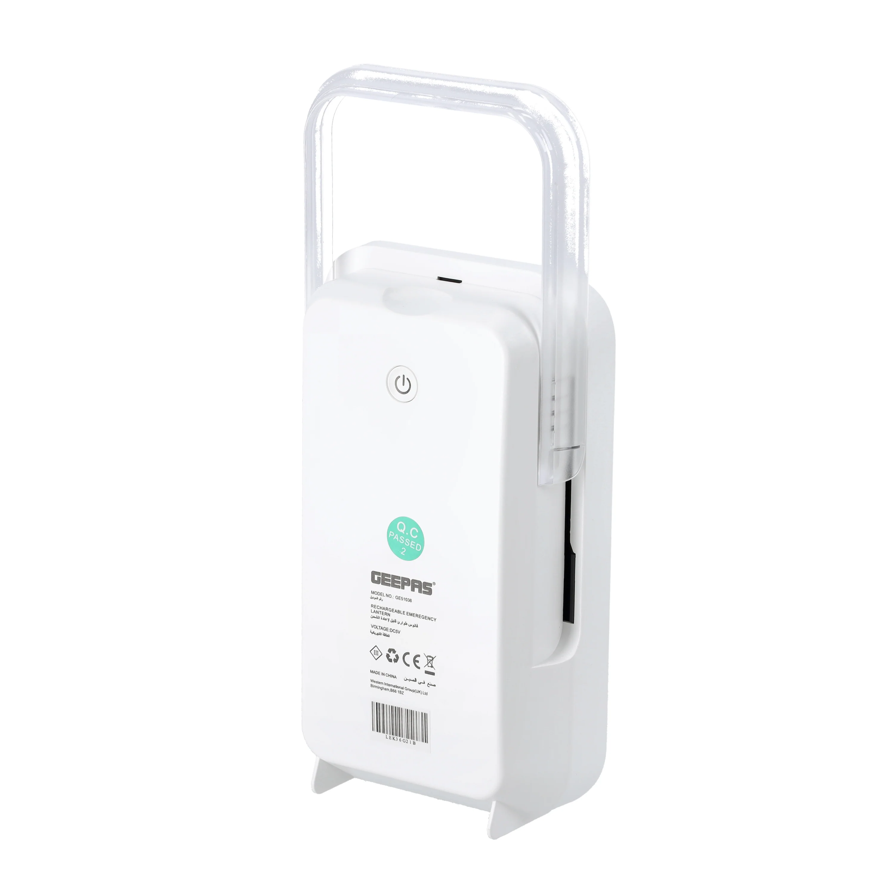 Geepas GE51036 Ultra-Bright Rechargeable Emergency Lantern | 122 High Power LEDs| 4800mAh Lithium Battery| USB Mobile Charging| Up to 8 Hours Runtime| 2 Years Warranty - Image 5