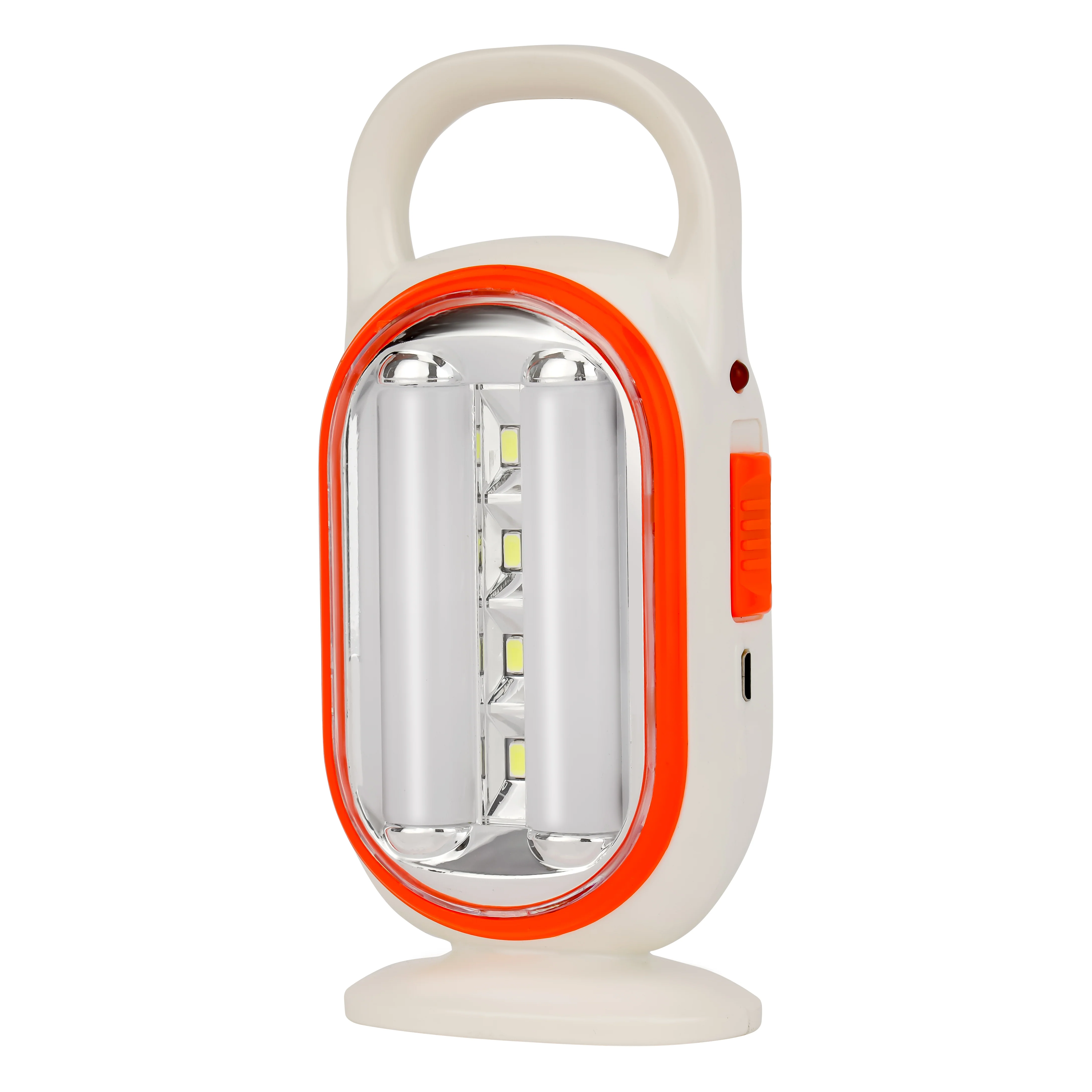 Geepas LED Emergency Lantern- GE53038| Energy Efficient Design, 22 Pieces Hi-Power LEDs,5 Hours Working| Light-Weight Design with Stand| Red and White, 2 Years Warranty