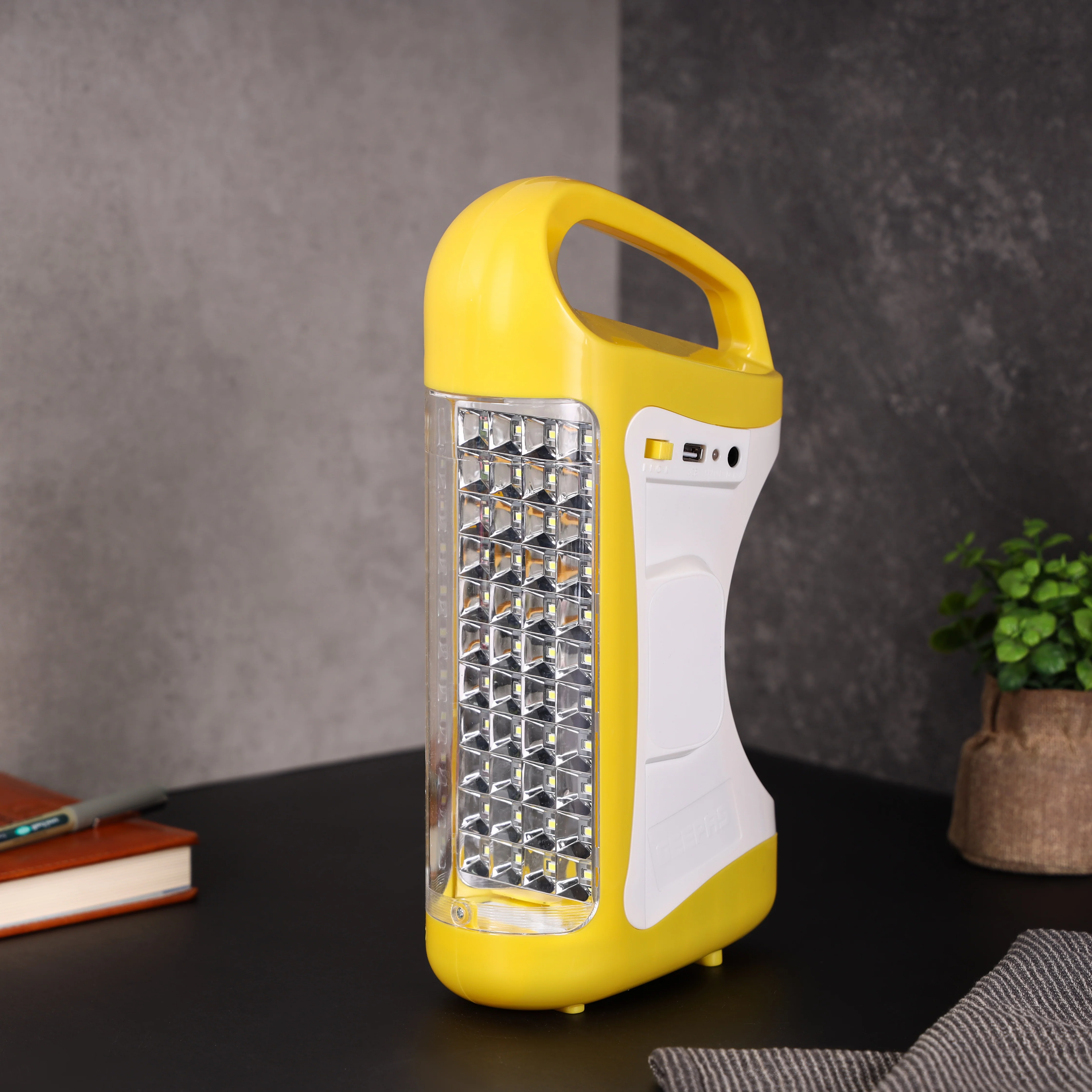 Geepas GE5510 Rechargeable LED Lantern with 44 SMD LEDs| 100 Hours Working | Unbreakable PC Glass | USB Mobile Charging  | Powerful Emergency |  2 Years Warranty - Image 2