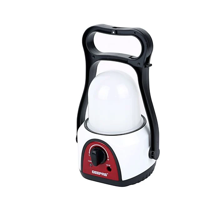 Geepas GE5562 Rechargeable LED Lantern | 48 Hi-Power LEDs| 4V 1600mAh Battery| Light Dimmer Function| 2–60 Hours Duration| Energy Efficient Emergency| 2-Year Warranty