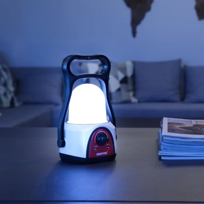 Geepas GE5562 Rechargeable LED Lantern | 48 Hi-Power LEDs| 4V 1600mAh Battery| Light Dimmer Function| 2–60 Hours Duration| Energy Efficient Emergency| 2-Year Warranty - Image 2