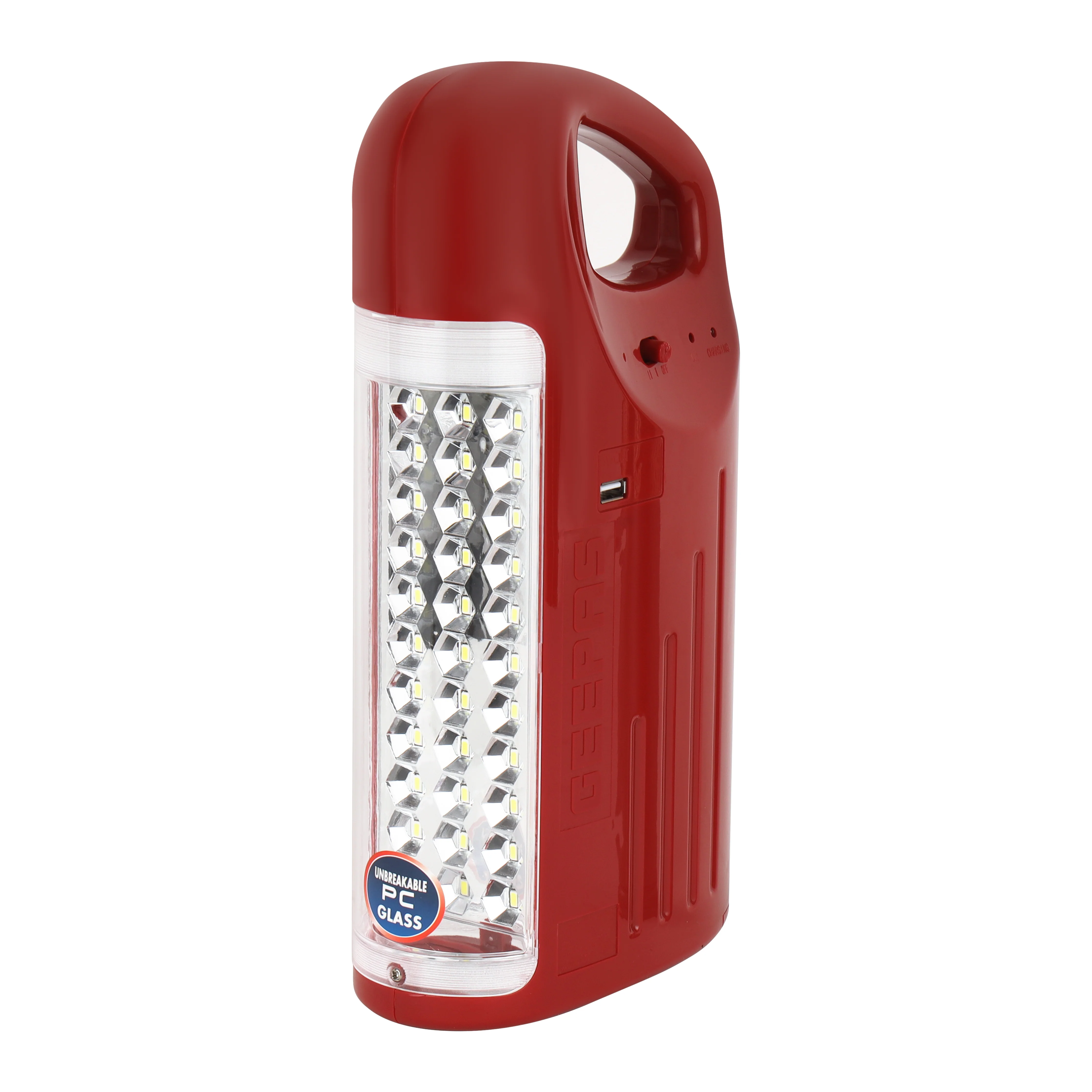Geepas GEFL4629 Rechargeable Lantern & Zoomable Flashlight | 33 SMD LED Lantern| 20W High Power Zoom Torch| 6000mAh Battery|  100 Hours Working Time| 2 Years Warranty - Image 3