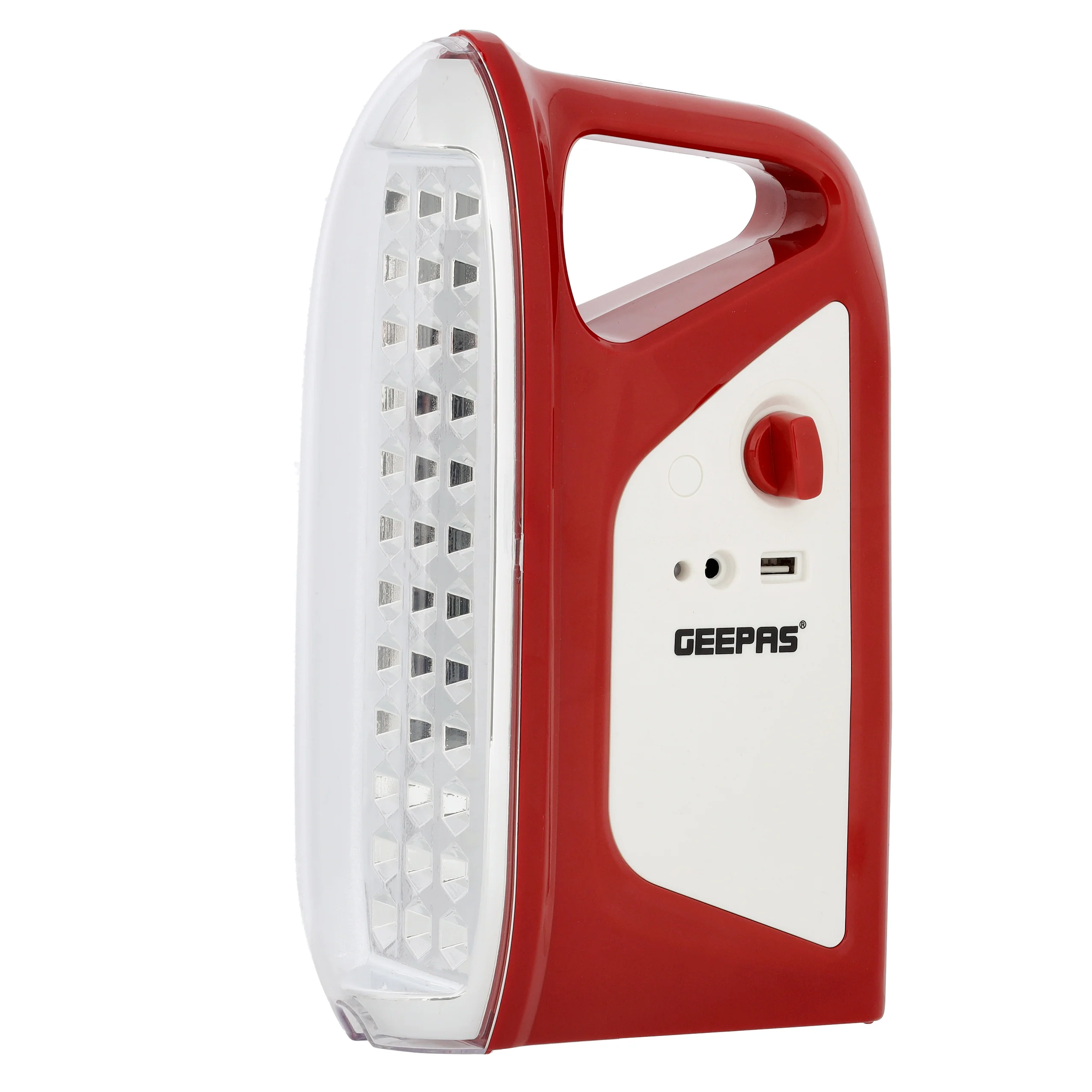 Geepas GEFL4664 Rechargeable Lantern & Torch | 2-in-1 Emergency Lighting with 200 Hours Working | 36PCS SMD LED| Solar Charging | Light Dimmer |   2 Years Warranty - Image 3