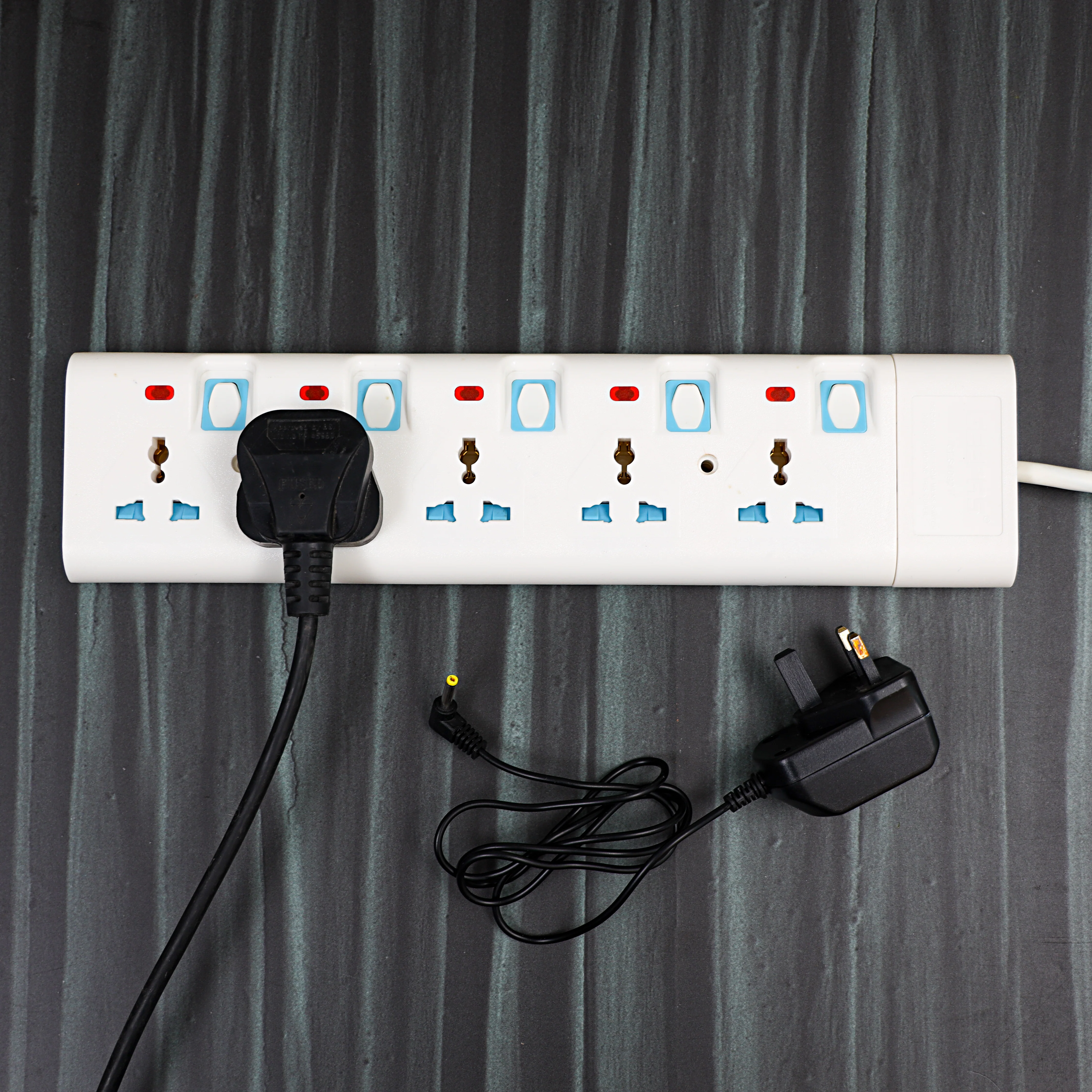 Geepas 5 Way Extension Socket 13A | 4 Power Switches with LED Indicators, 3m Extra Long Cord, Overcurrent Protection, Ideal for Home, Office & Electronic Devices - Image 4