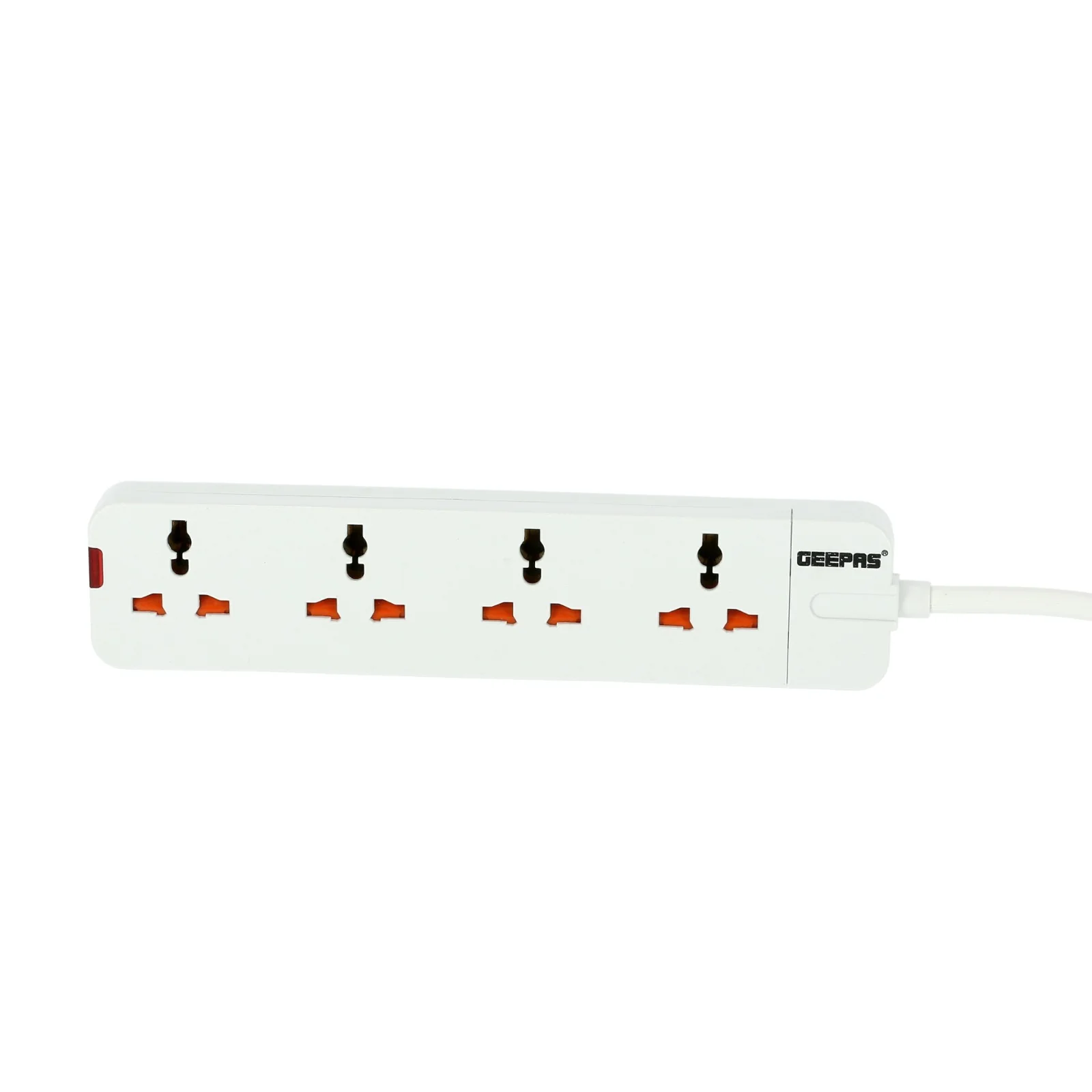 Geepas GES58012 4-Way Extension Socket|3m Heavy-Duty Power Cord| 13A Overcurrent Protection | Fire-Retardant Body |Child Safety Covers & UK Standard Plug| 2-Year Warranty - Image 3
