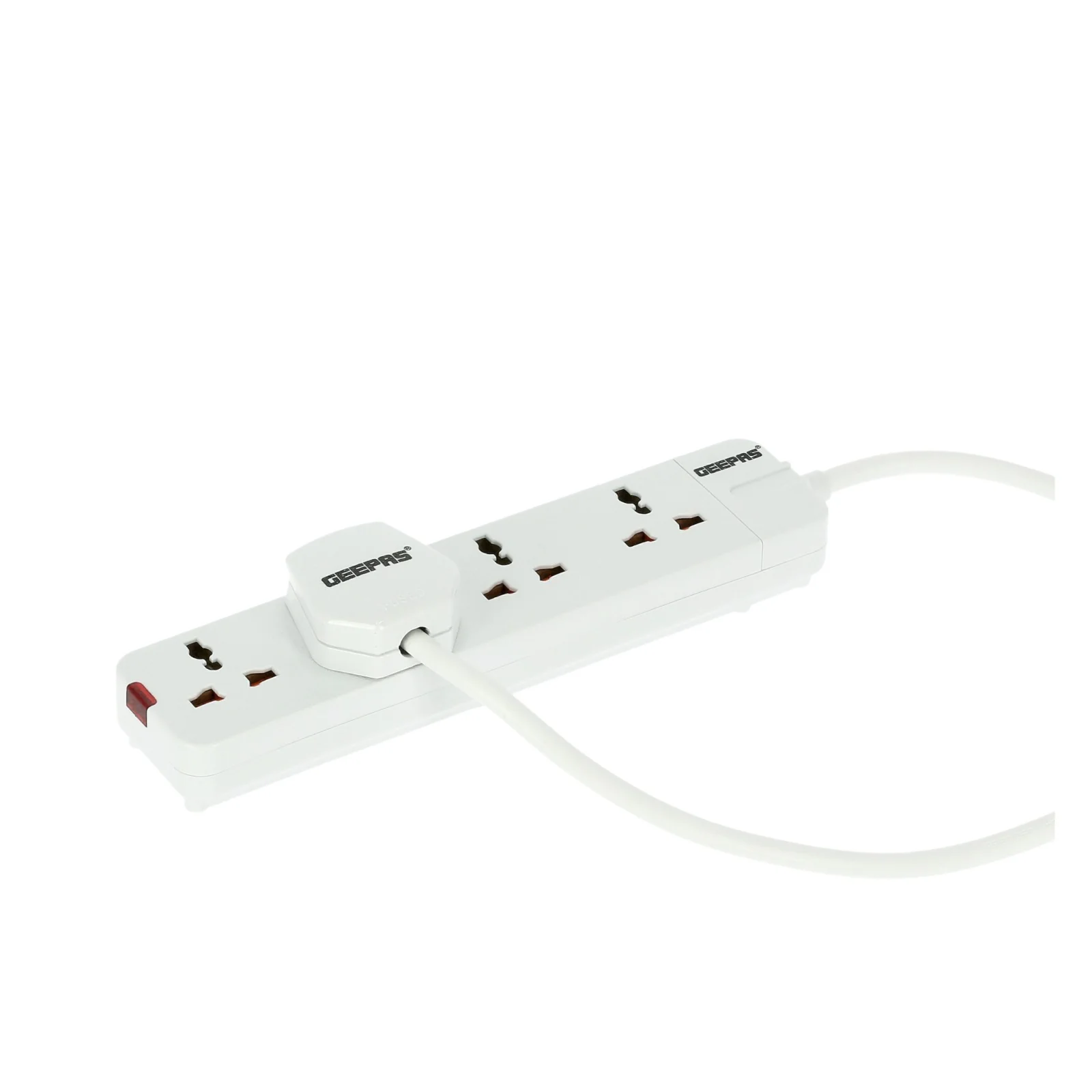 Geepas GES58012 4-Way Extension Socket|3m Heavy-Duty Power Cord| 13A Overcurrent Protection | Fire-Retardant Body |Child Safety Covers & UK Standard Plug| 2-Year Warranty - Image 4