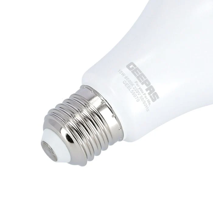 Geepas GESL55070 Energy Saving Led Bulb 15W - Portable E27 Socket, 1350Lm Brightness with 6500K | Ideal for Home Office Garage | 2 Years Warranty - Image 4