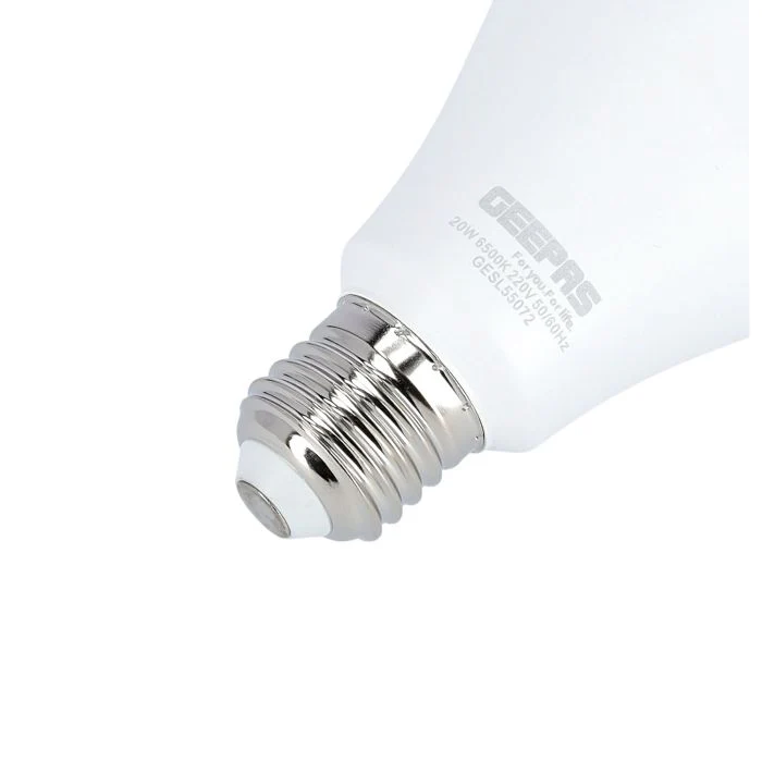 Geepas GESL55072 Energy Saving Led Bulb 20W - Portable E27 Socket, 1850Lm Brightness | Ideal for Home Office Garage | 2 Years Warranty - Image 4
