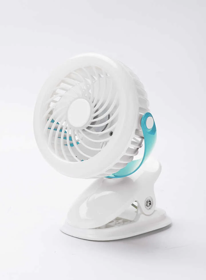 Geepas GF21137 Rechargeable Clip Fan with Light | Portable 2-in-1 Cooling Fan & LED Lamp | USB Charging |Adjustable Tilt | Grip Clip | 7 Hours Working | 2 Years Warranty - Image 3