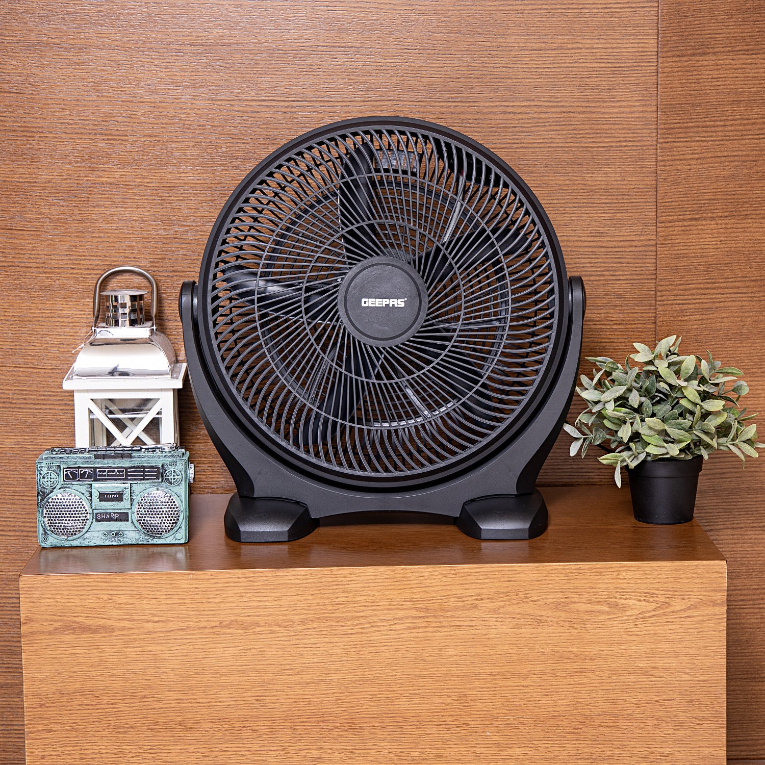 Geepas GF21138 18-Inch Box Fan | Powerful 5-Blade Design | Adjustable 3-Speed Settings | Energy Efficient Cooling | Quiet Operation for Home & Office| 2 Years Warranty - Image 2