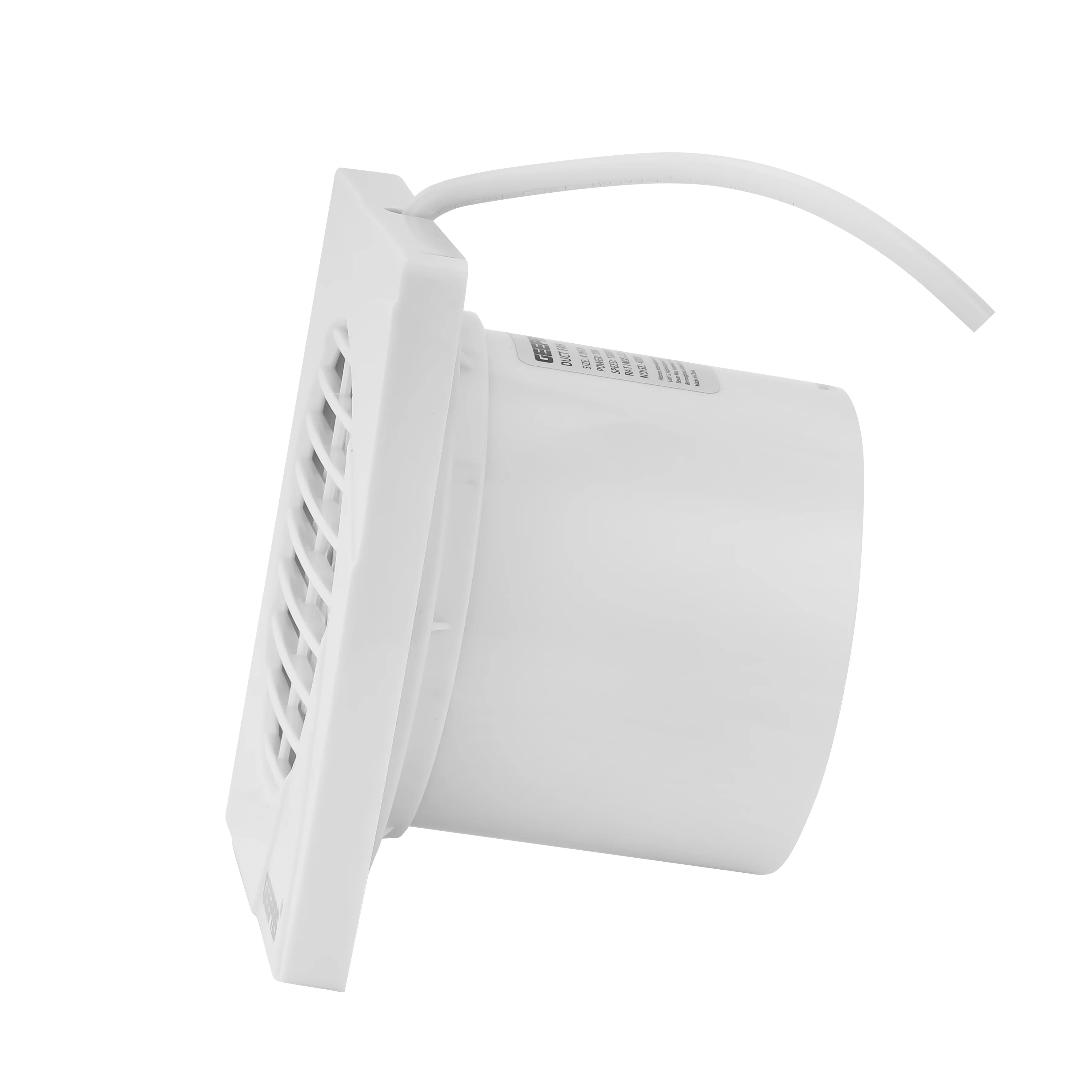 Geepas 4" Duct Fan- GF21194/ 2200 RPM, Exhaust Ventilation Fans/ 13 w, Perfect for Residential and Commercial Use/ with a Rust-Free ABS Body/ 2 Year Warranty, White - Image 2
