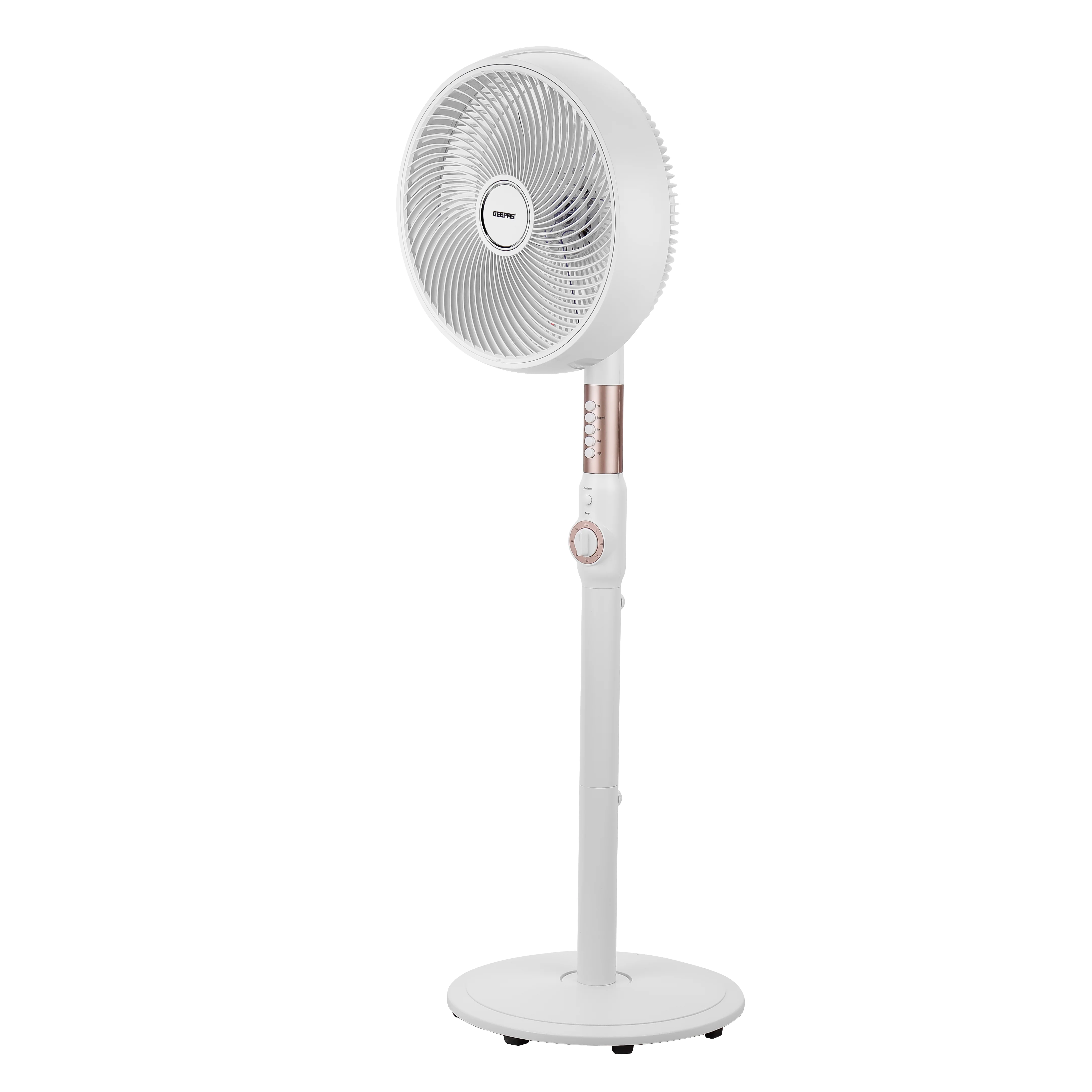 Geepas 14" Stand Fan- GF21204/Korean Design, Pedestal Fans/Adjustable Oscillation, Efficient 60 W Motor /Perfect for Home, Office, Study Room Etc/ 2 Years Warranty - Image 3