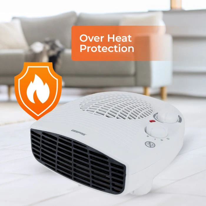 Geepas GFH9522 2000W Fan Heater | 3 Heat Settings Fan/1000W/2000W| Adjustable Thermostat| Powerful Copper Motor| Overheat Protection | Safety Fuse | 2 Years Warranty - Image 4