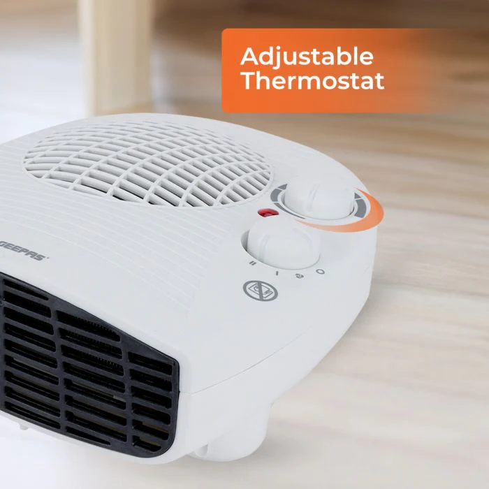Geepas GFH9522 2000W Fan Heater | 3 Heat Settings Fan/1000W/2000W| Adjustable Thermostat| Powerful Copper Motor| Overheat Protection | Safety Fuse | 2 Years Warranty - Image 5