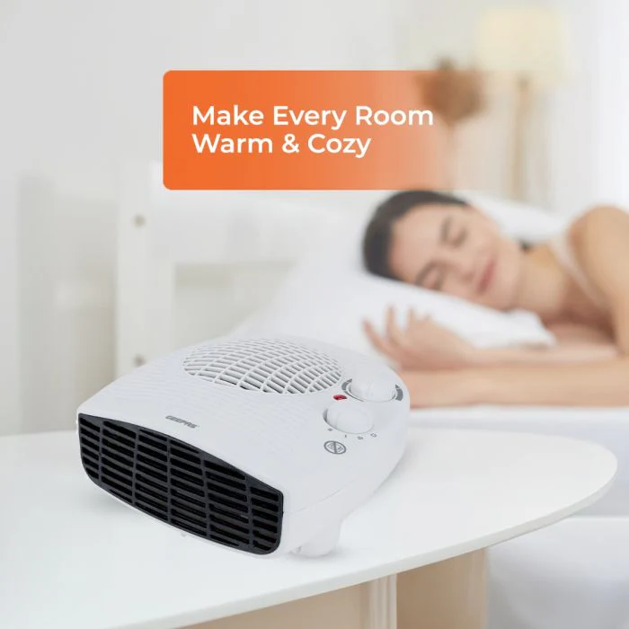 Geepas GFH9522 2000W Fan Heater | 3 Heat Settings Fan/1000W/2000W| Adjustable Thermostat| Powerful Copper Motor| Overheat Protection | Safety Fuse | 2 Years Warranty - Image 6