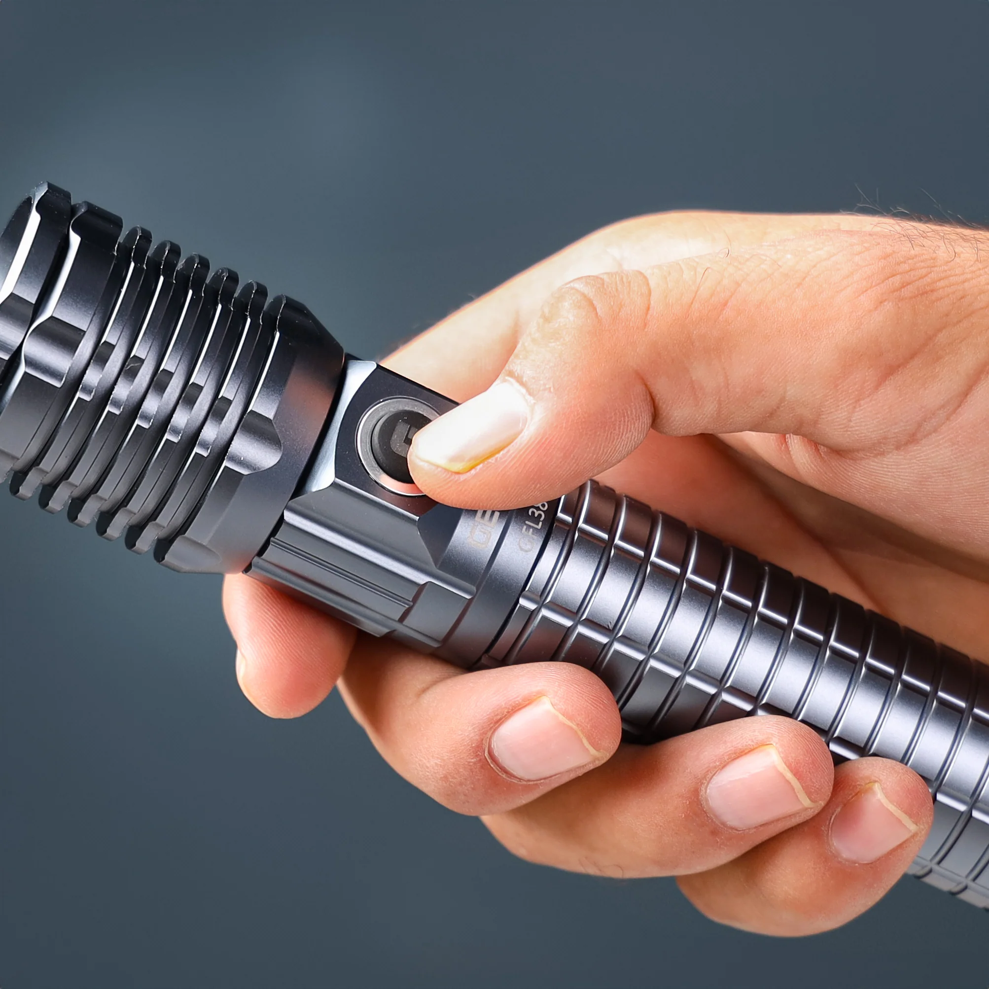 Geepas Zoomable LED Flashlight GFL3803Z|25W High-Power LEDs, 10H Backup, Type-C Charging, Durable Aluminum Alloy Housing|Ideal for Indoor & Outdoor Use |Lifetime Warranty - Image 4