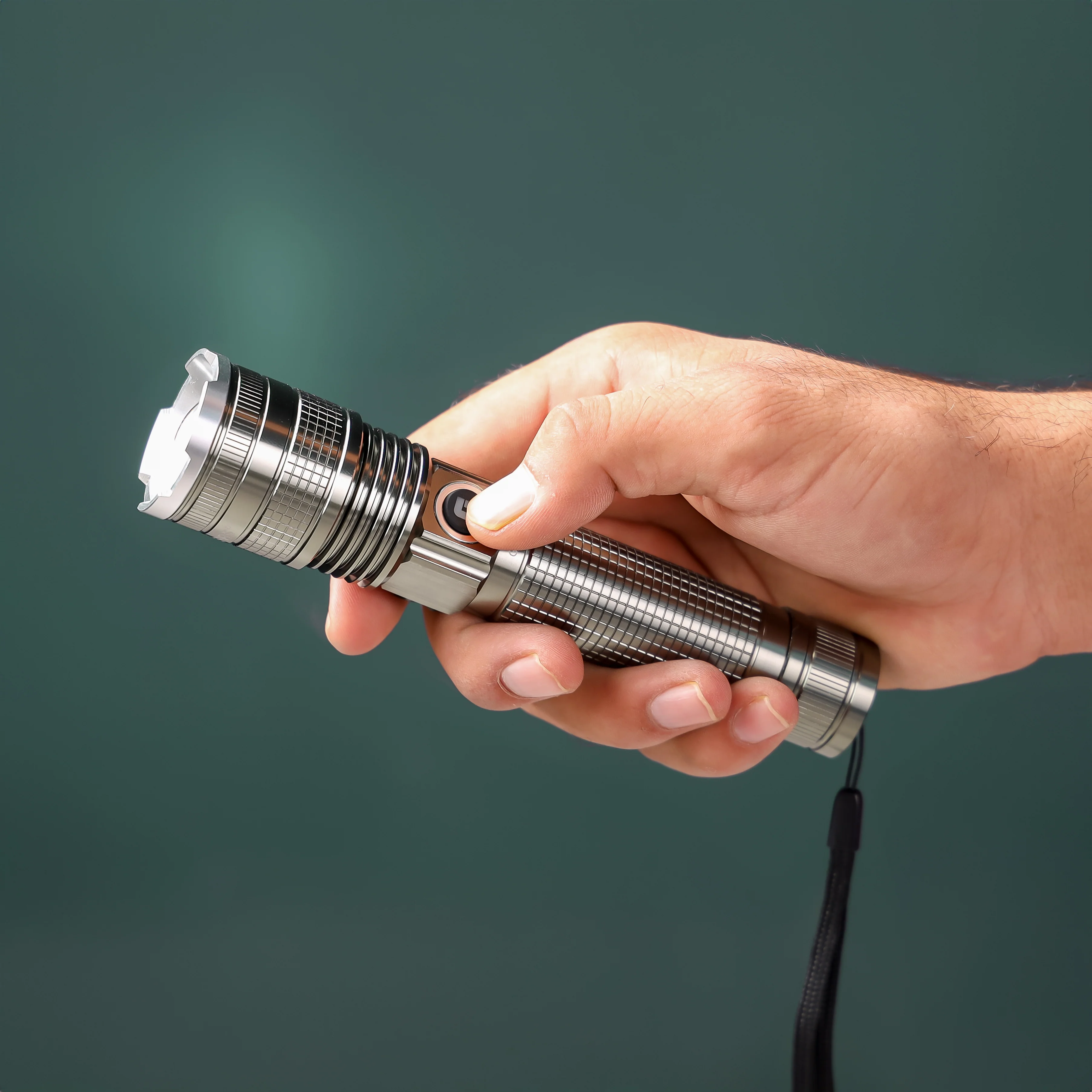 Geepas GFL3854 Rechargeable LED Flashlight |Super Bright Micro LED Torch with 4.5H Working | Portable, Durable & Powerful Torch for Camping, Hiking, Trekking |6M Warranty - Image 3