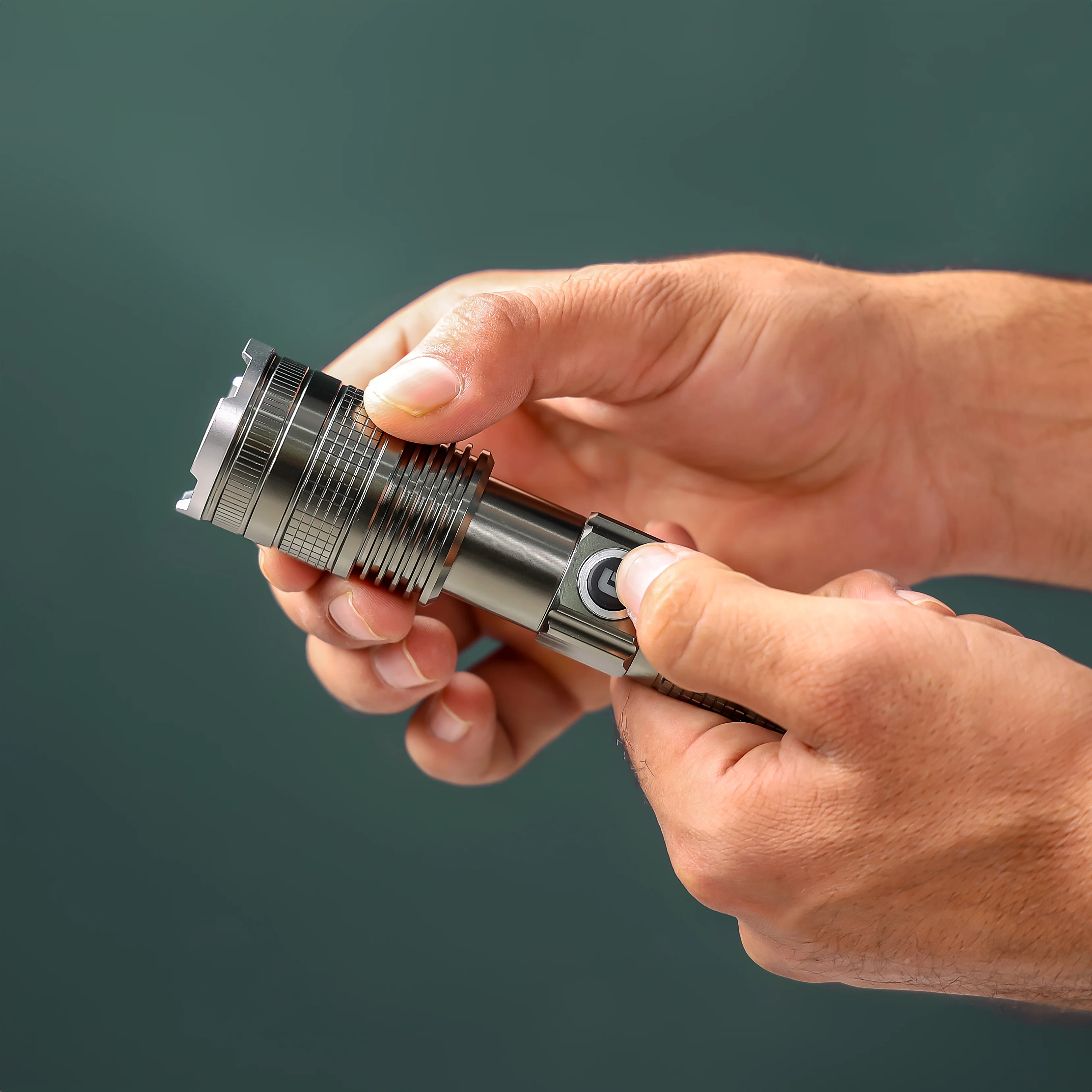 Geepas GFL3854 Rechargeable LED Flashlight |Super Bright Micro LED Torch with 4.5H Working | Portable, Durable & Powerful Torch for Camping, Hiking, Trekking |6M Warranty - Image 4