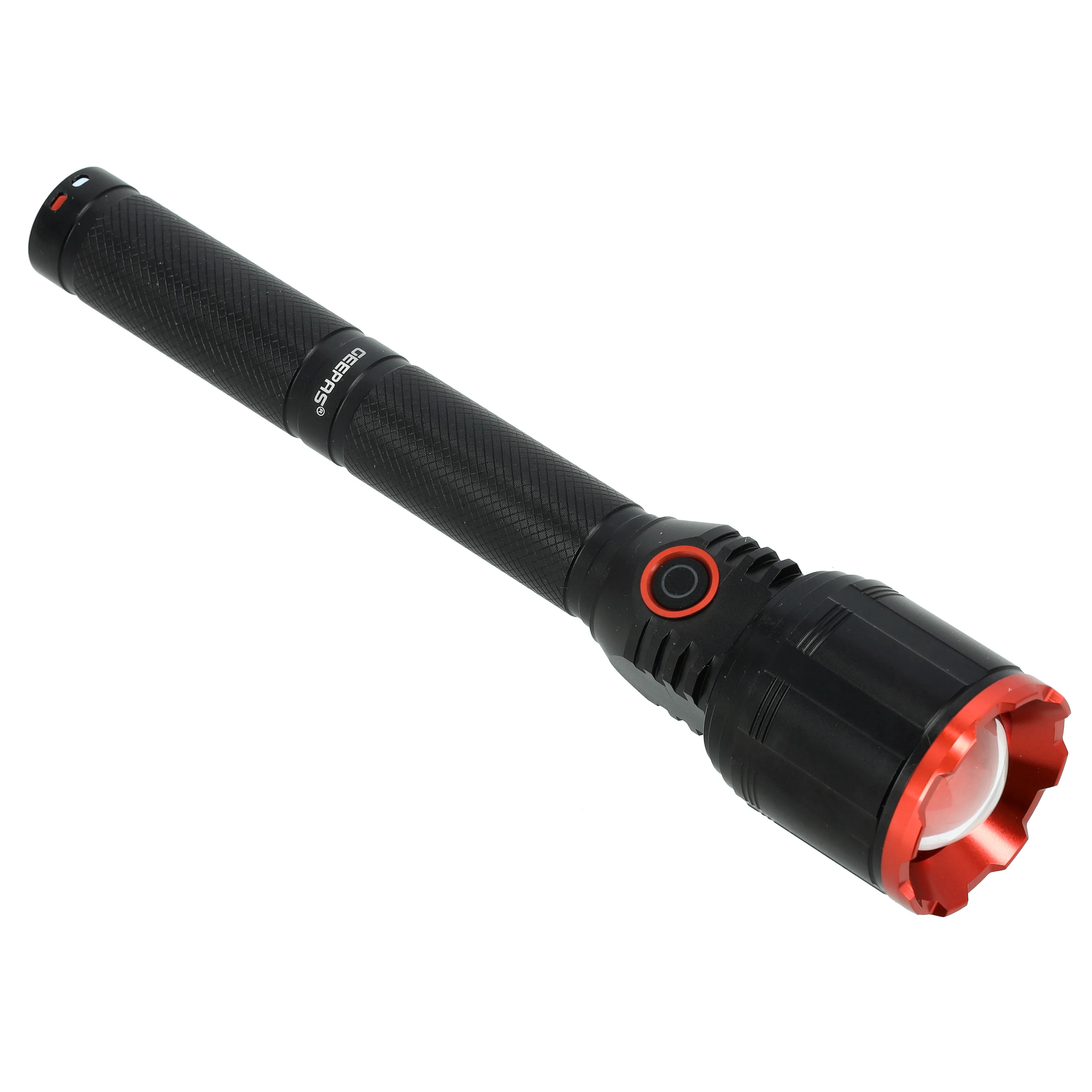 Geepas GFL51050 Rechargeable LED Flashlight | 15W XHP50 High Power Torch| 1300 Lumens Output| Long-Lasting Li-ion Battery| Micro USB Charging & Multiple Light Modes - Image 2