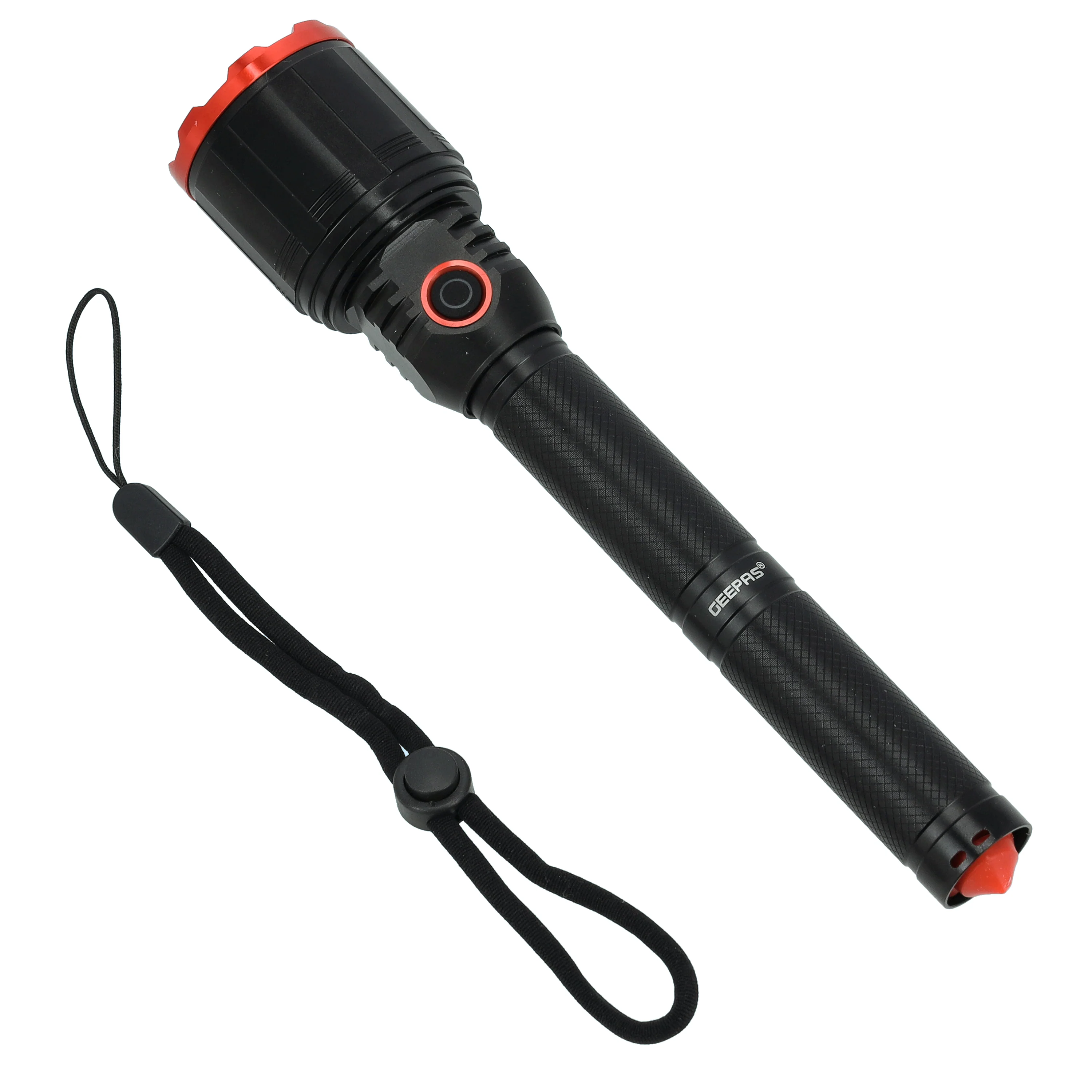 Geepas GFL51050 Rechargeable LED Flashlight | 15W XHP50 High Power Torch| 1300 Lumens Output| Long-Lasting Li-ion Battery| Micro USB Charging & Multiple Light Modes - Image 3