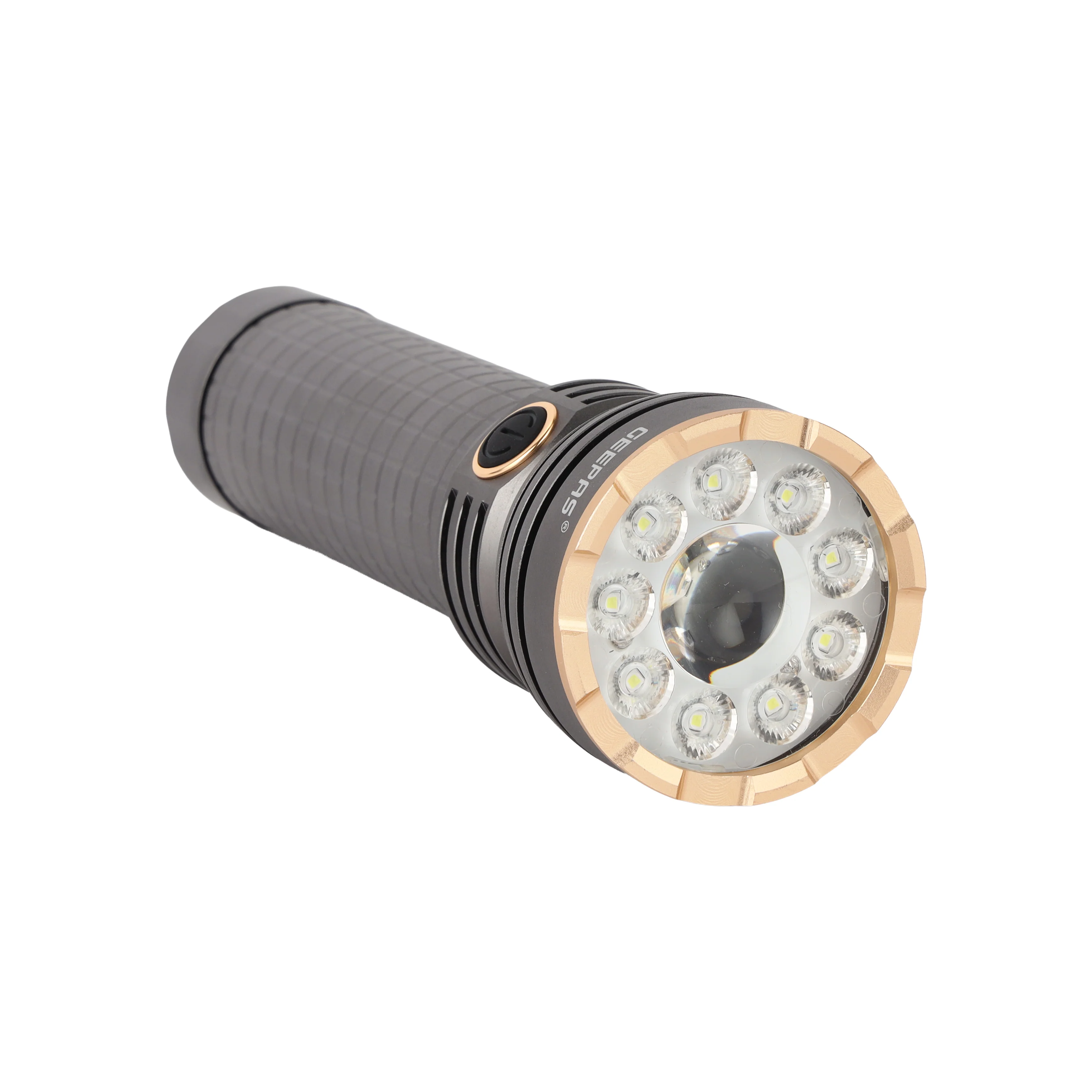 Geepas GFL51099 Multifunctional Flashlight – 60W LED, 5000 Lumens, Dual Modes, Type-C Fast Charging, Portable for Indoor/Outdoor Use, Grey, Lifetime Warranty - Image 2