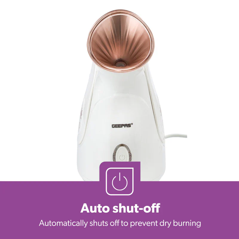 Geepas GFS63041 Facial Steamer | 280W Nano-Iconic Facial Steaming Device | 100ml Water Tank| One-Touch Operation| Rapid Mist in 50 Sec & Auto Shut-Off| 2 Years Warranty - Image 5