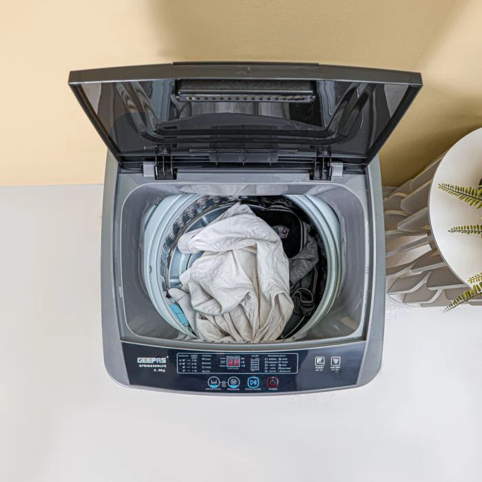 Geepas GFW5800LCQ Fully Automatic Washing Machine | 5kg Capacity| 300W Wash Power| LED Display| Fuzzy Logic| Air Dry| Big Pulsator| Low Noise| 2 Year Motor Warranty - Image 5