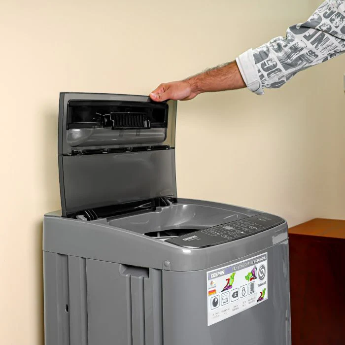 Geepas GFWM6800LCQ Fully Automatic Washing Machine | 6Kg Capacity| Big Pulsator| LED Display| Air Dry Function| Fuzzy Logic| Low Noise Operation | 2-Year Motor Warranty - Image 3